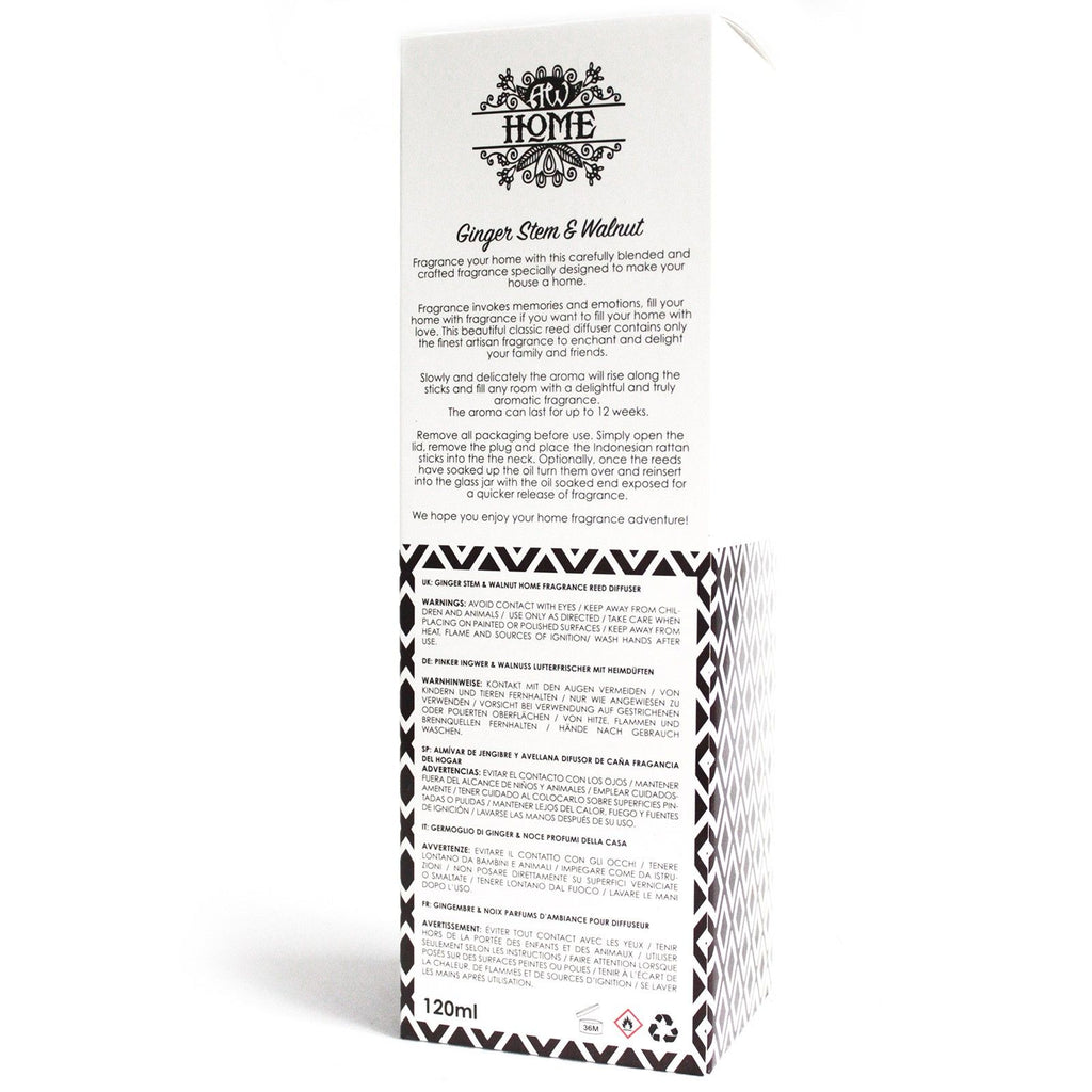 Difusor aromático 120ml - jengibre y nuez