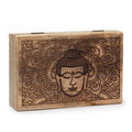 Caja rectangular grande 21.5x14x6.3cm - Cara de Buda Negra