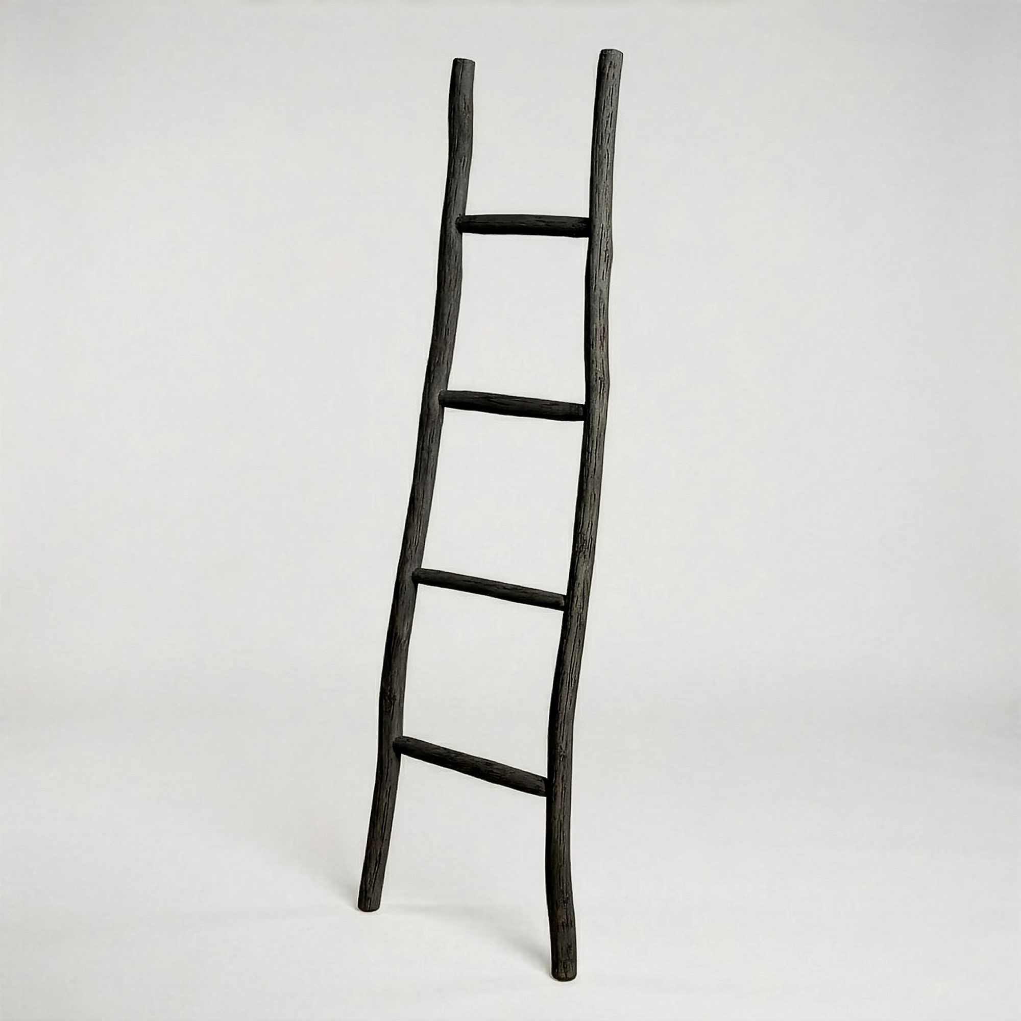 Gran escalera de madera Kemu - 1,5 m - Negro - Estilo japonés