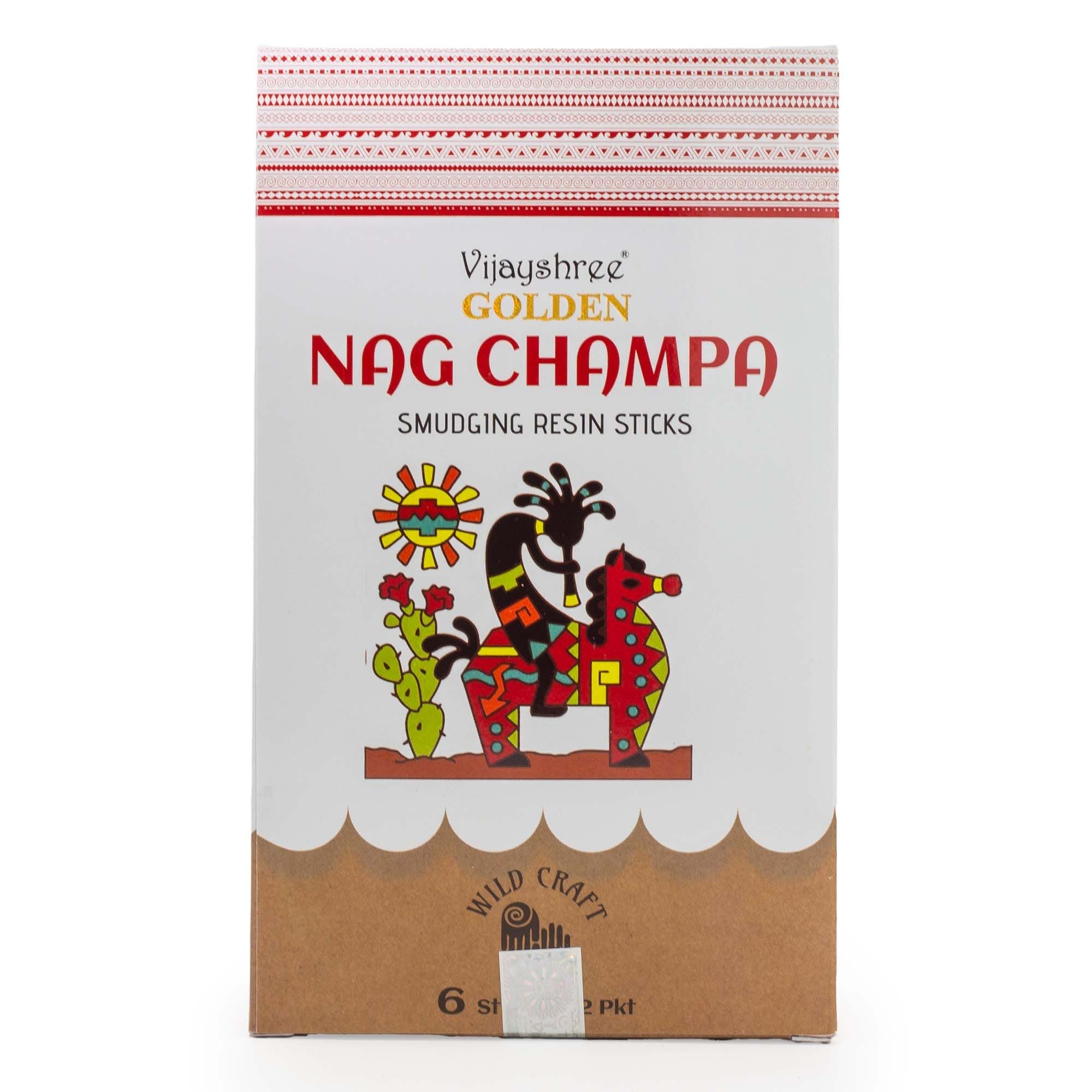 Palitos de resina de Nag Champa dorados para purificación - 30g