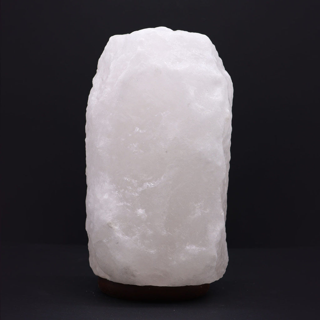 Lámpara de Sal del Himalaya de Cristal de Roca - & Base apx 8-10kg