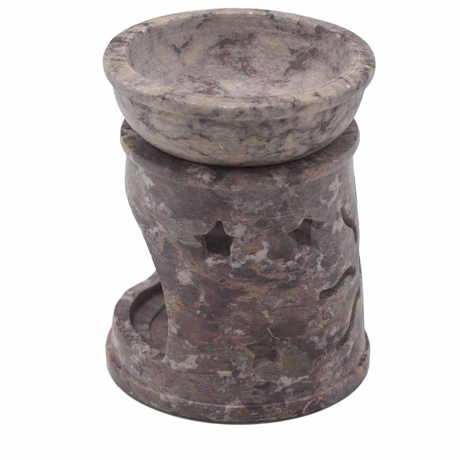 Quemador de aceite pequeño de esteatita 8 cm - Sol y Estrellas