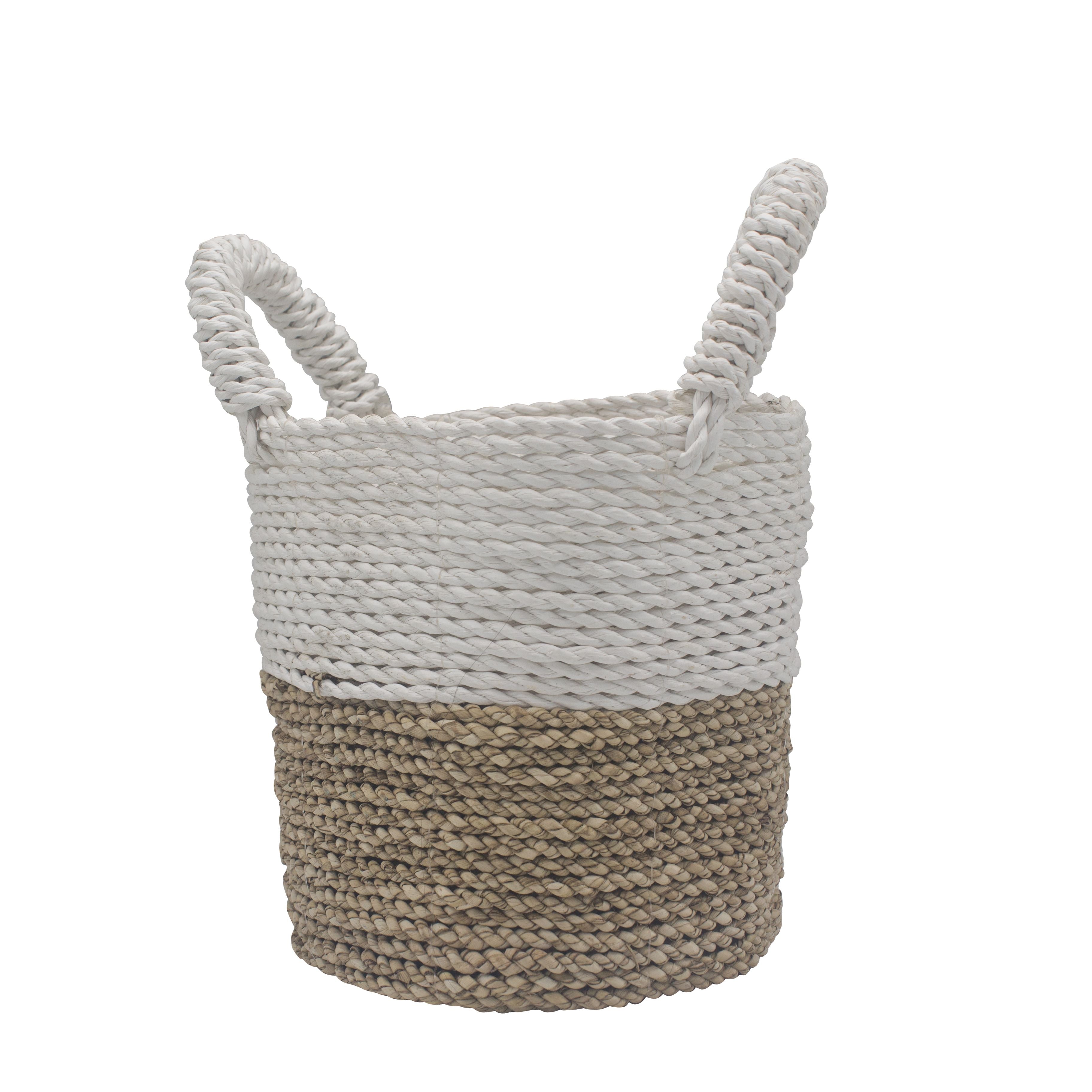 Juego de cestas de algas marinas - Blanco natural