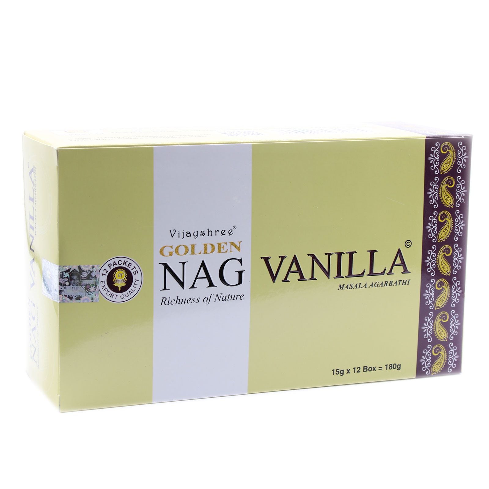 15 g de incienso de vainilla dorada