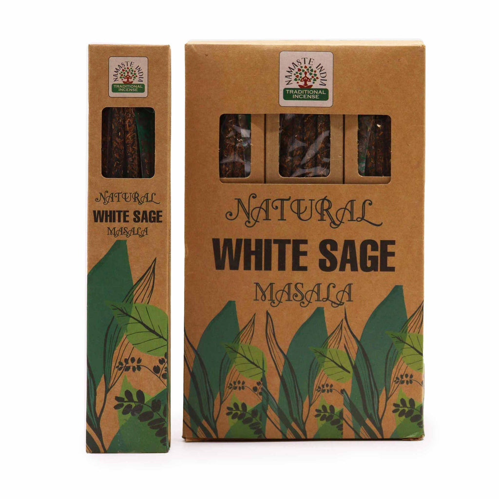 Incienso Botánico Natural Masala - Salvia Blanca
