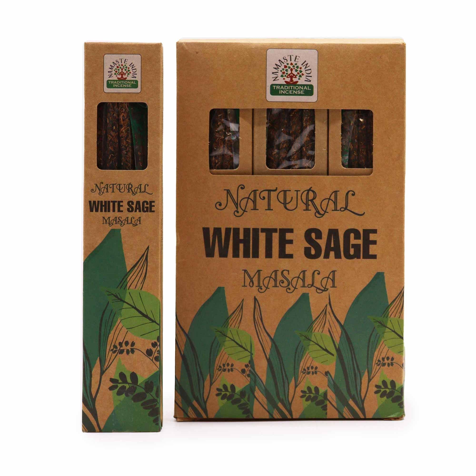Incienso Botánico Natural Masala - Salvia Blanca