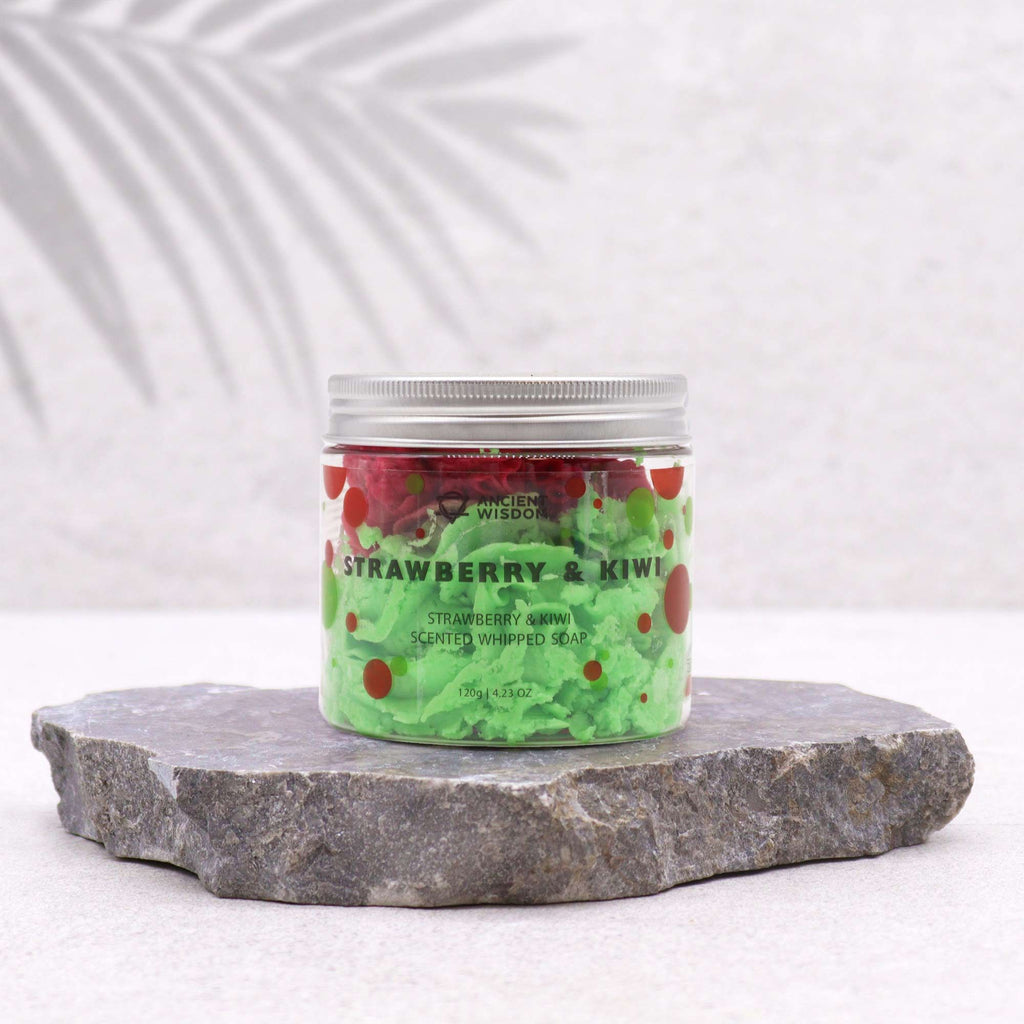 Jabón de Crema Batida Fresa y Kiwi 120g