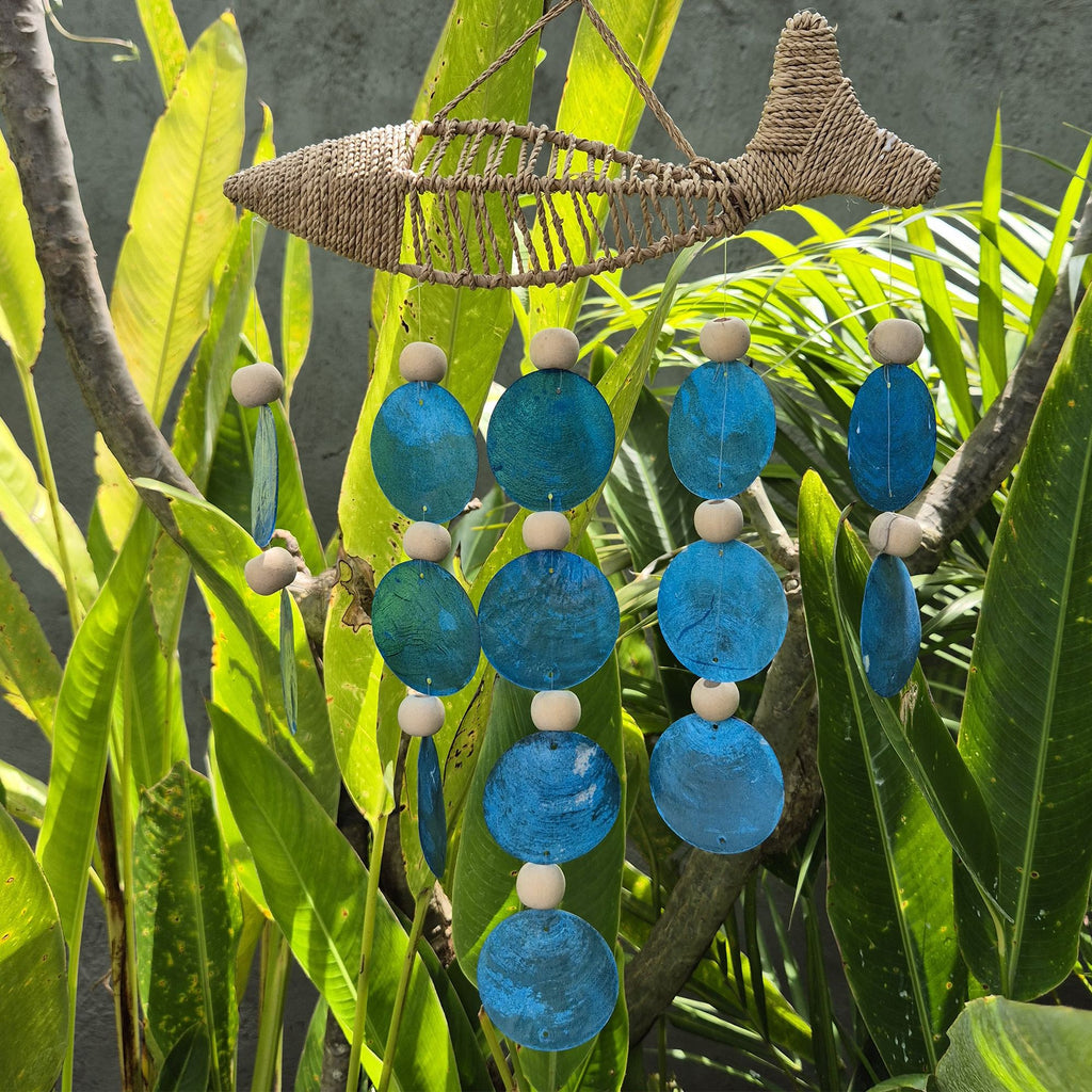 Pez en Cuerda y Gota Azul