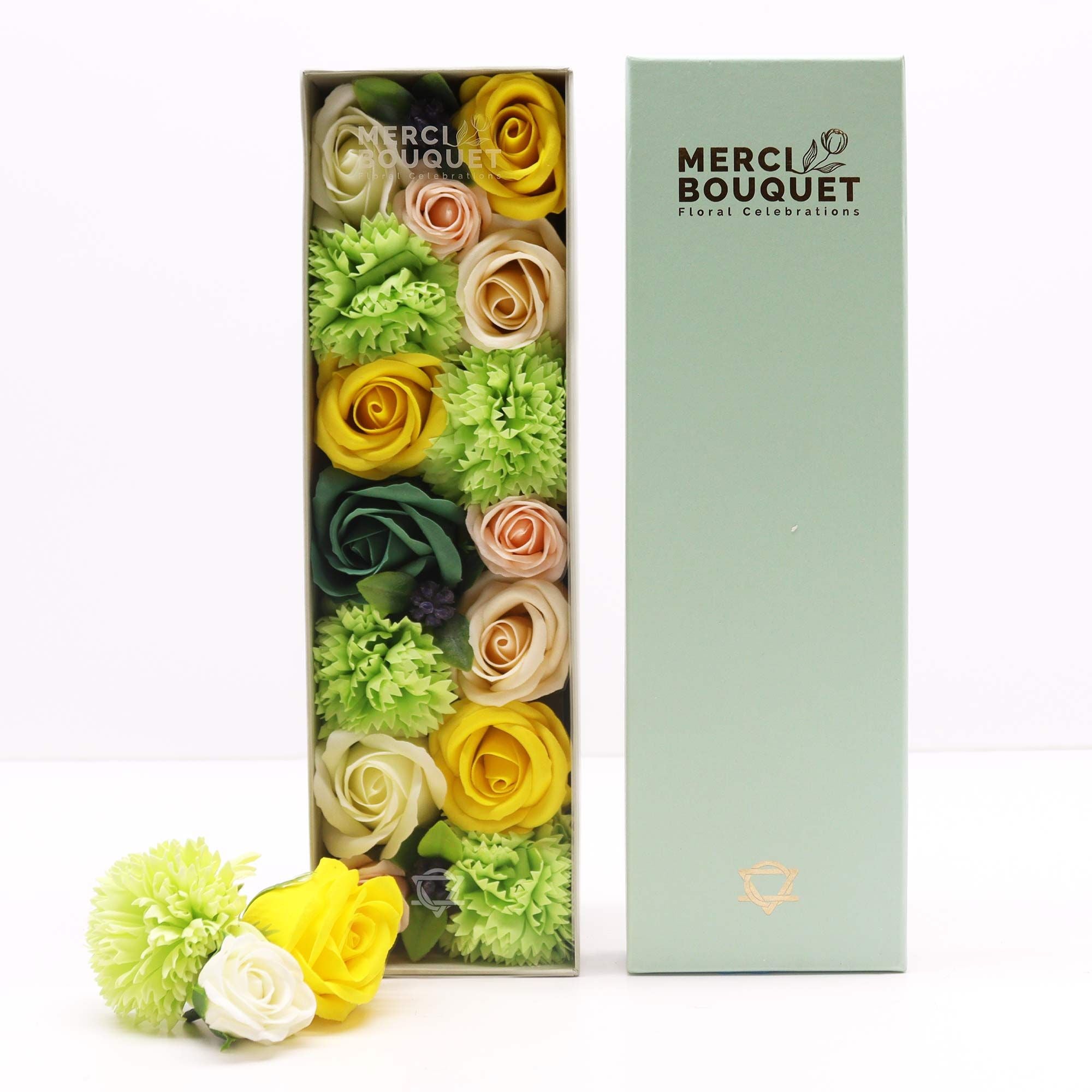 Caja Larga - Celibraciones de Primavera - Amarillo y Verdes
