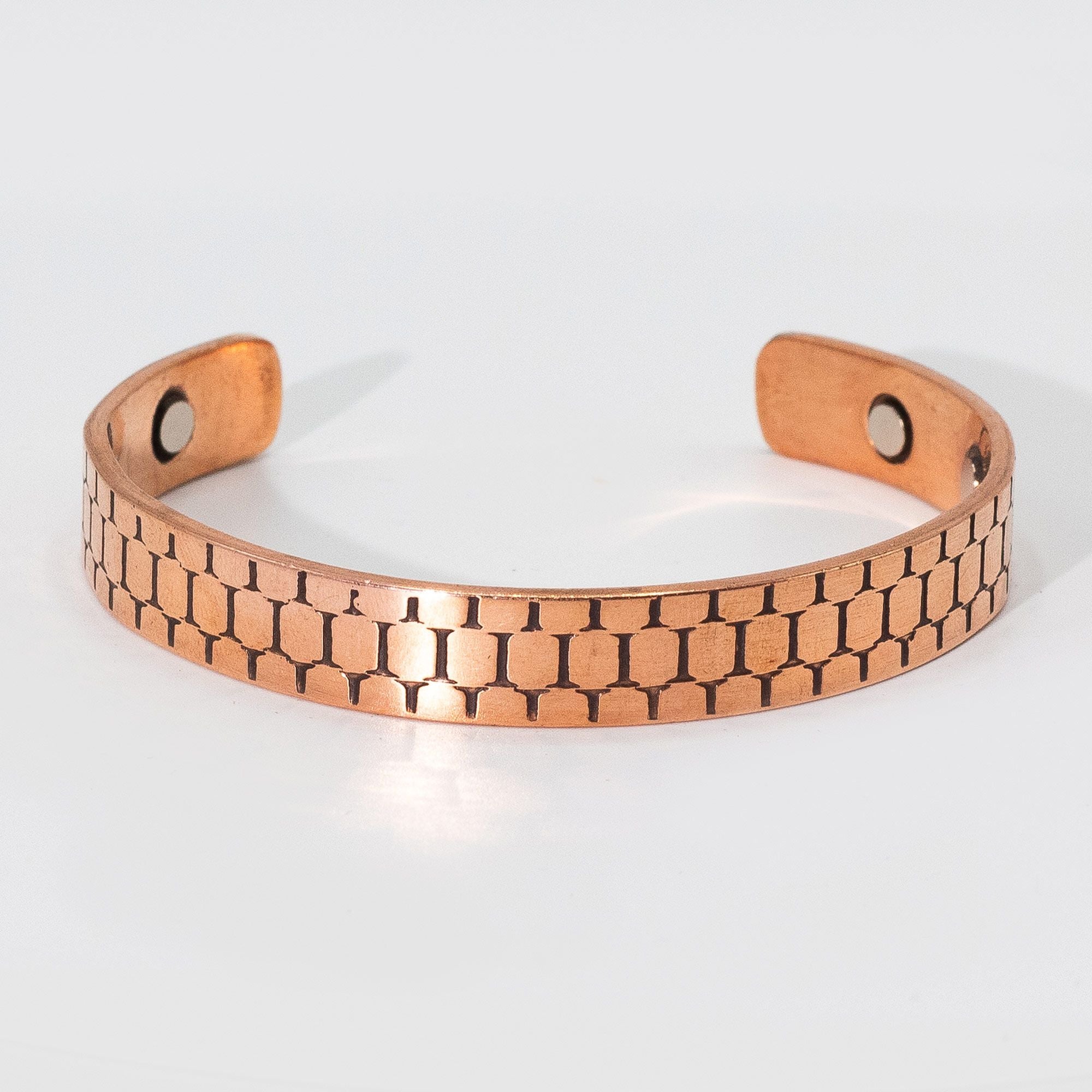 Pulseras Masculinas de Cobre Macizo con Imanes (surtidas)