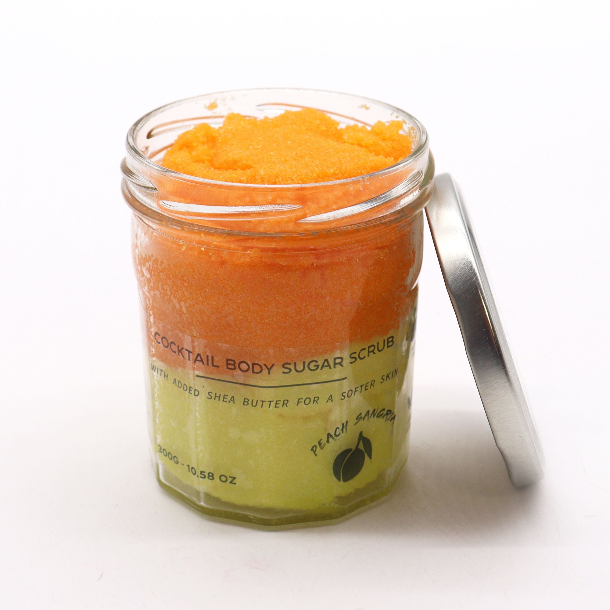 Exfoliante corporal de azúcar perfumado - Sangría de melocotón 300 g