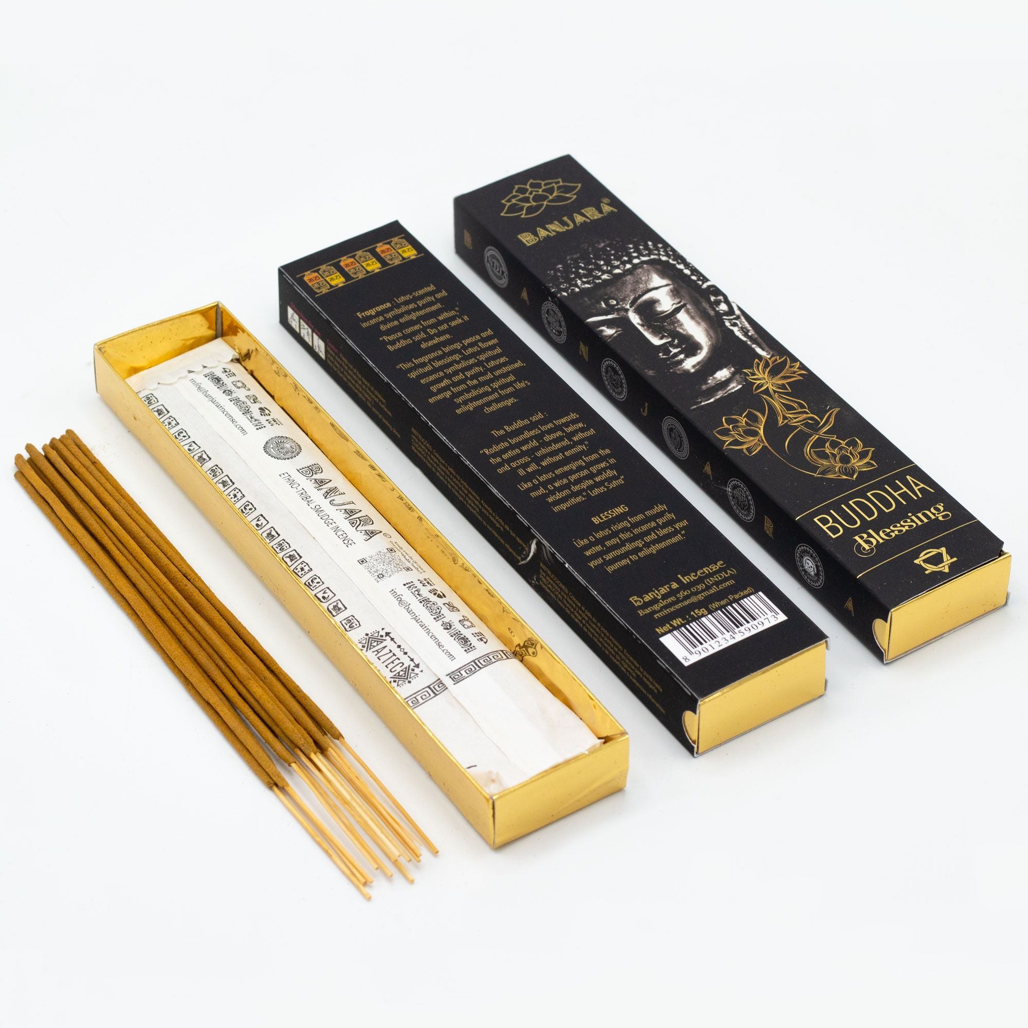 Incienso Banjara Buddha – Set de regalo en caja (6 surtidos)