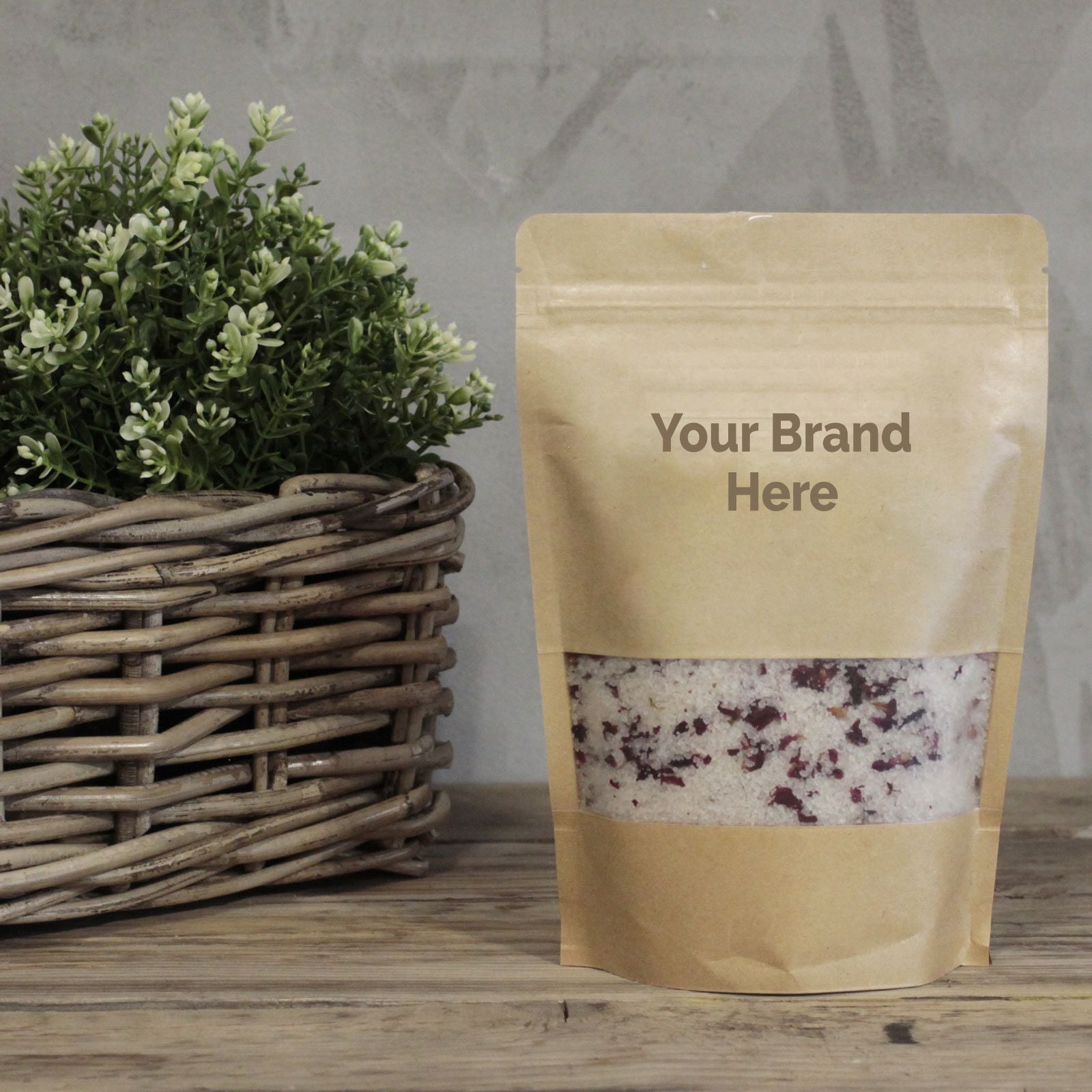 Mezcla de sales de baño del Himalaya 165g - Claridad - Etiqueta Blanca