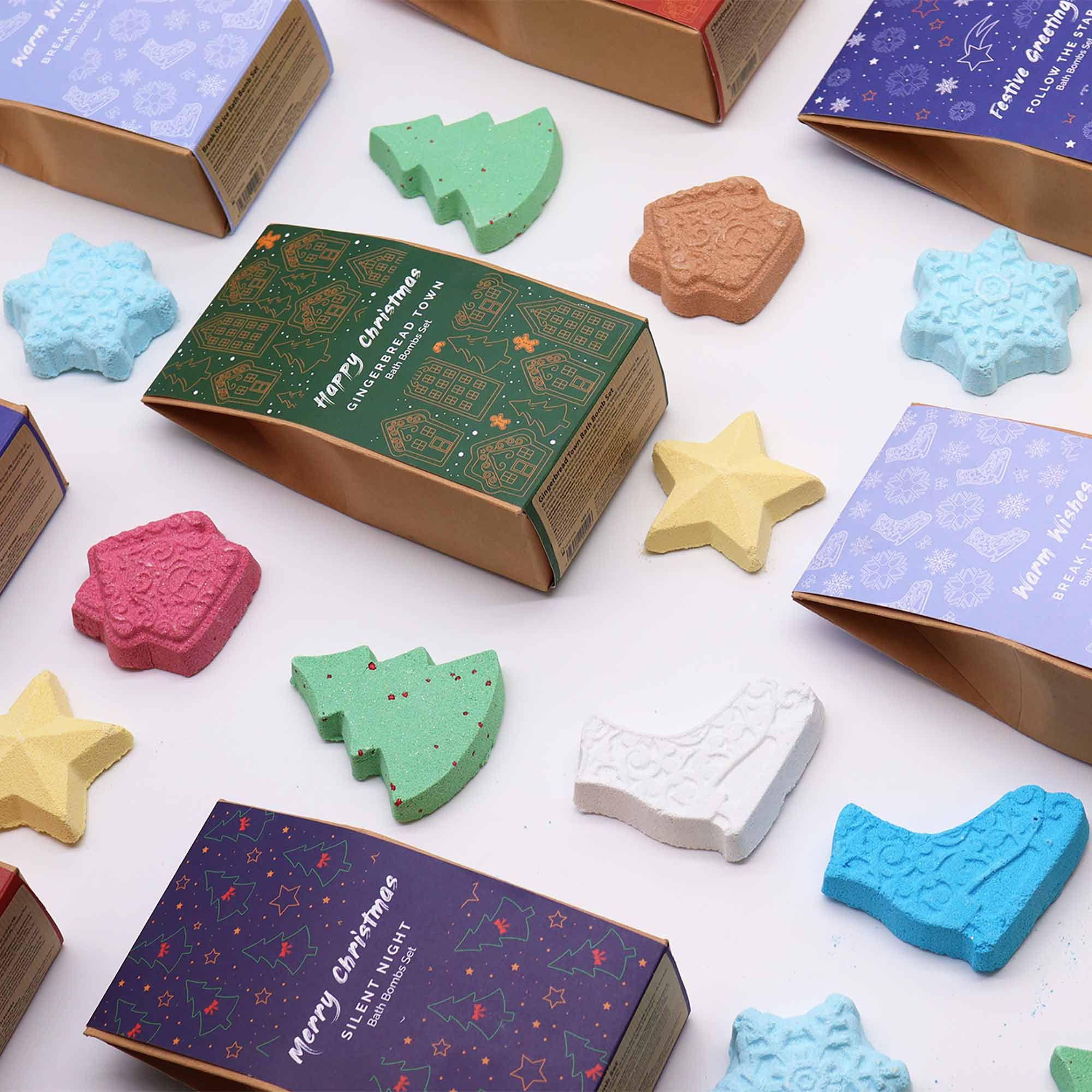 Pack de regalo de Bombas de Baño Navideñas - Lista de Deseos