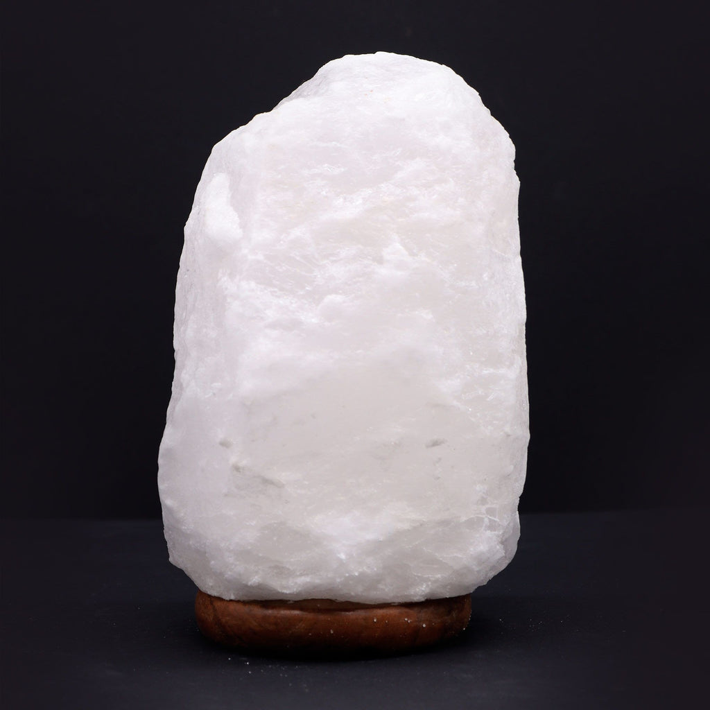 Lámpara de Sal del Himalaya de Cristal de Roca - & Base apx 3-5kg