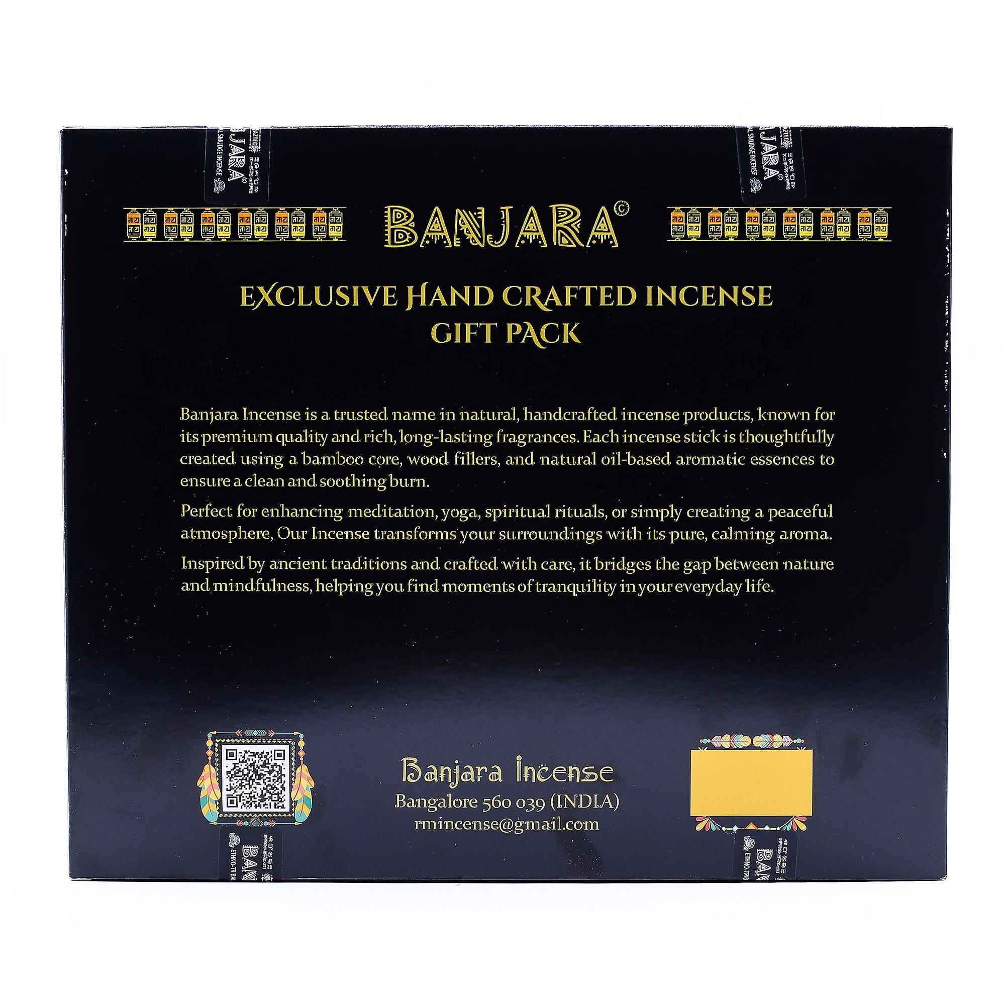 Banjara Palitos de Palo Santo para sahumar - Juego de 6 - Caja