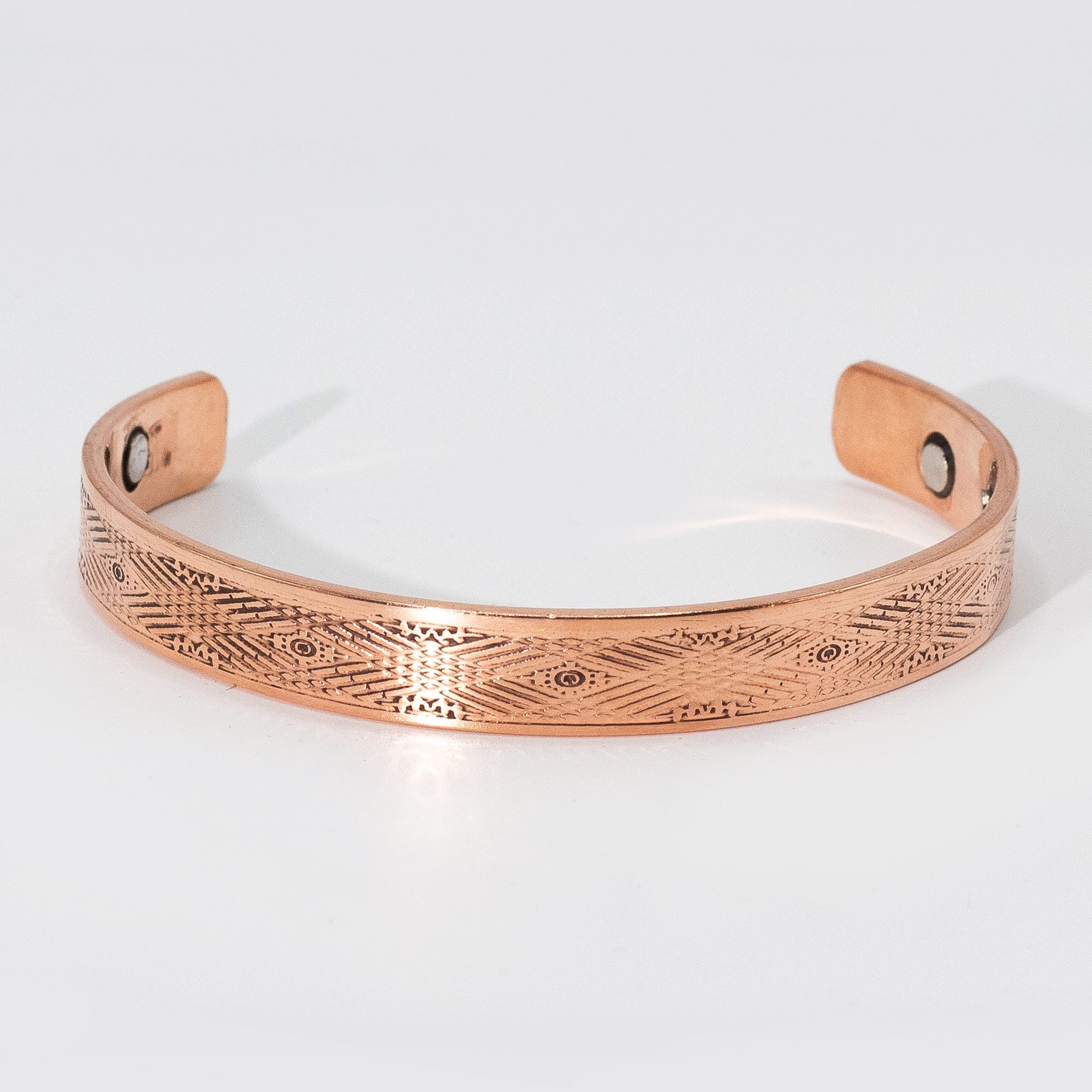 Pulseras Masculinas de Cobre Macizo con Imanes (surtidas)