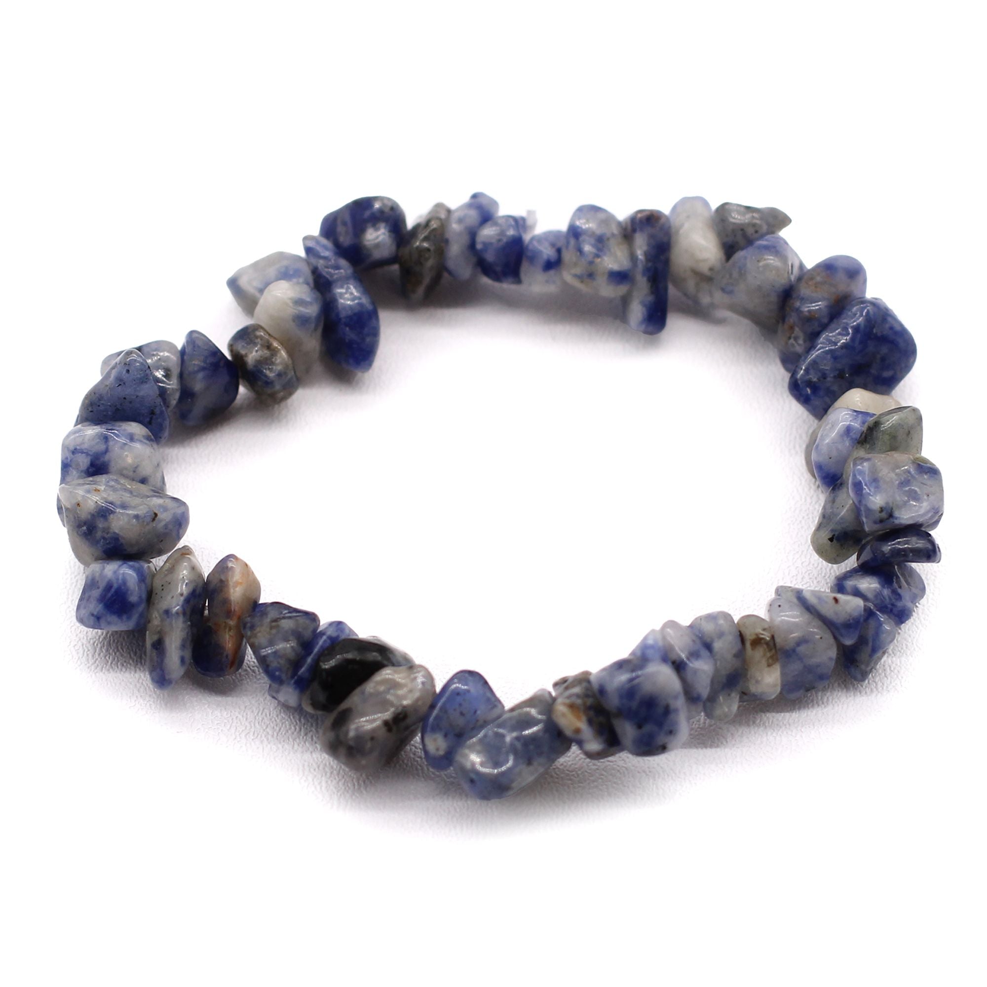 Bomba de baño con pulsera de gemas de sodalita