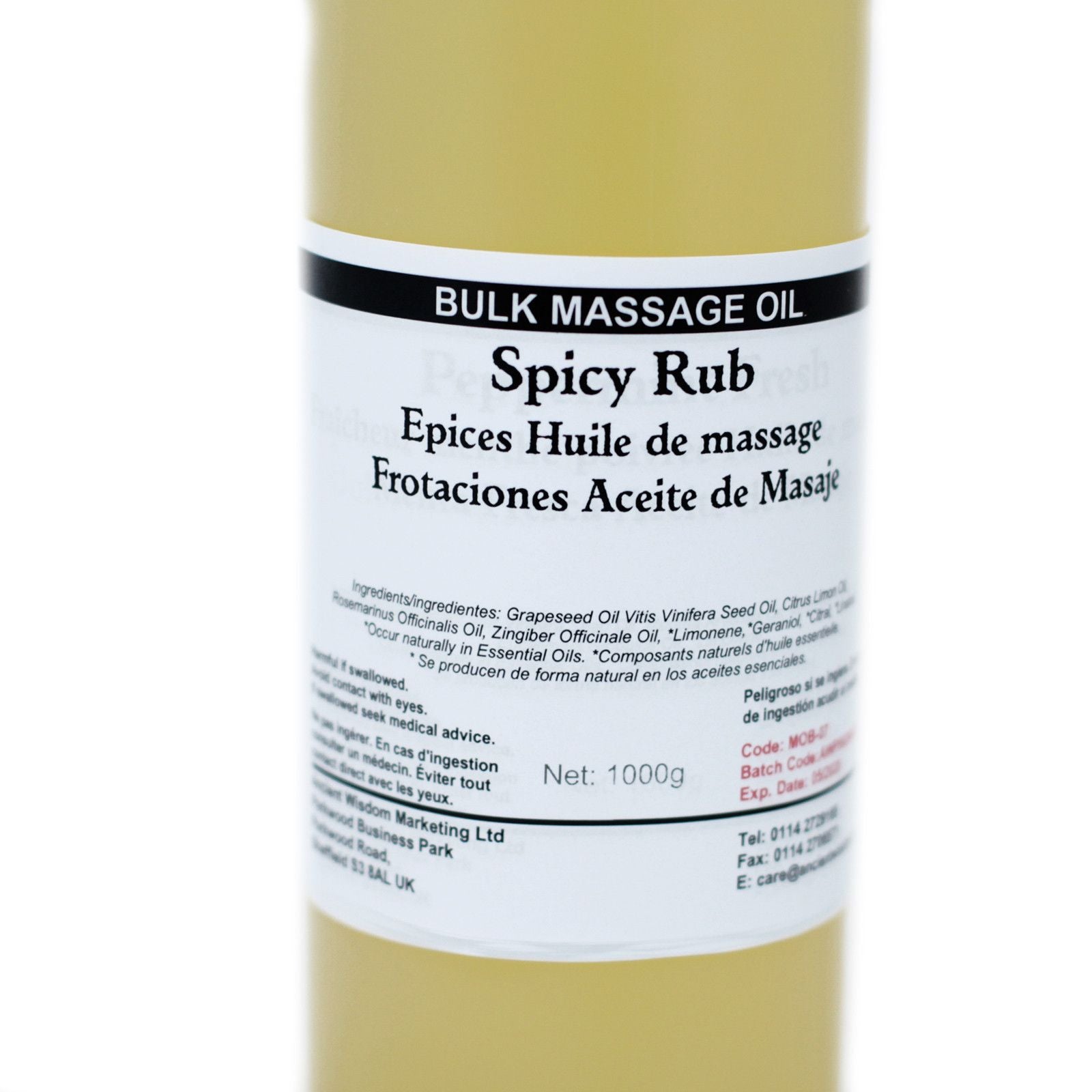 Aceite de Masaje 1kg - Frotaciones