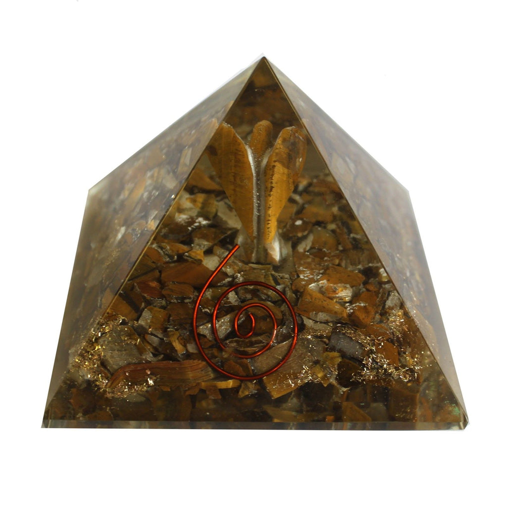 Lrg Orgonite Pirámide 70mm - Angelo