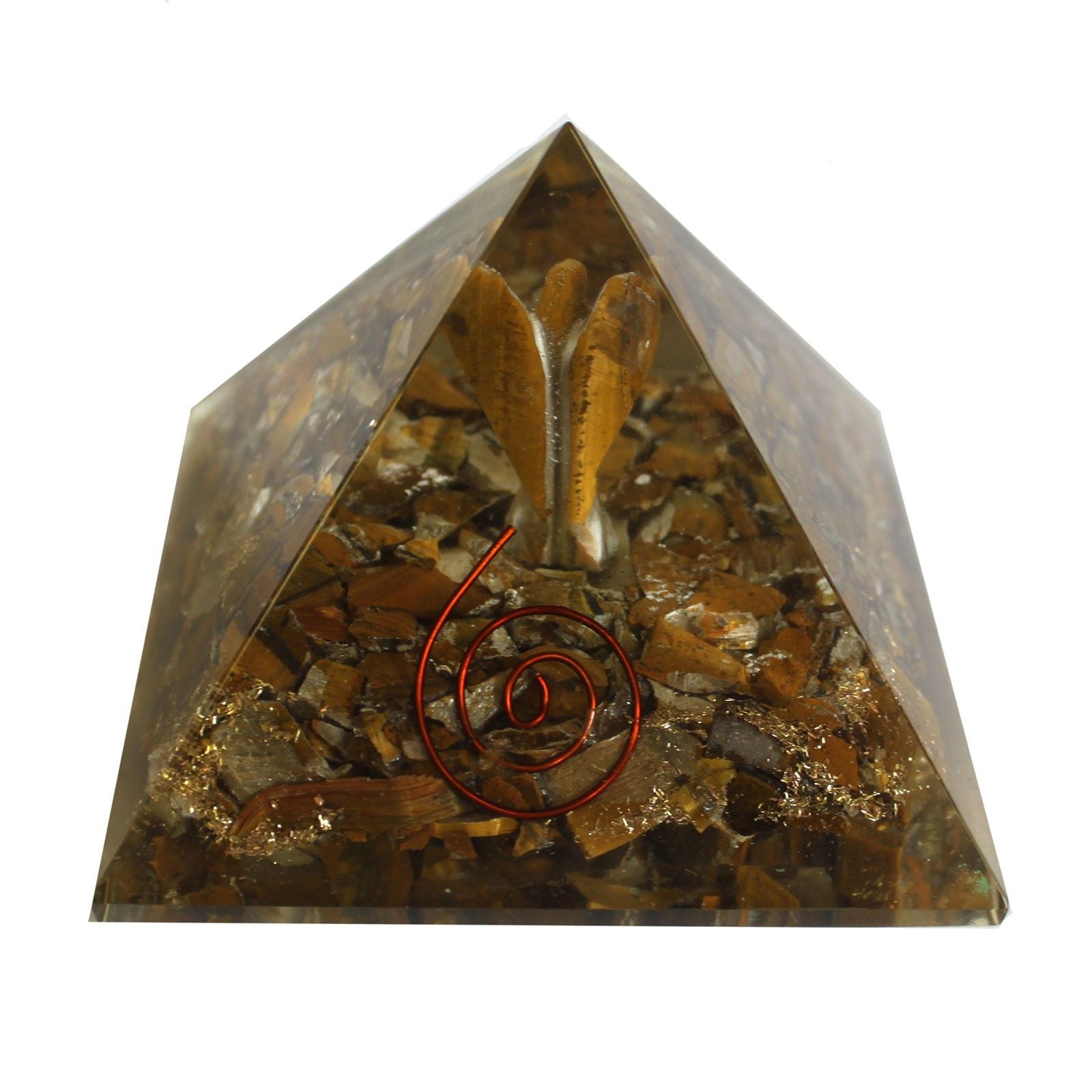 Lrg Orgonite Pirámide 70mm - Angelo