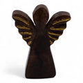 Pequeño ángel de madera de mango - decoración dorada