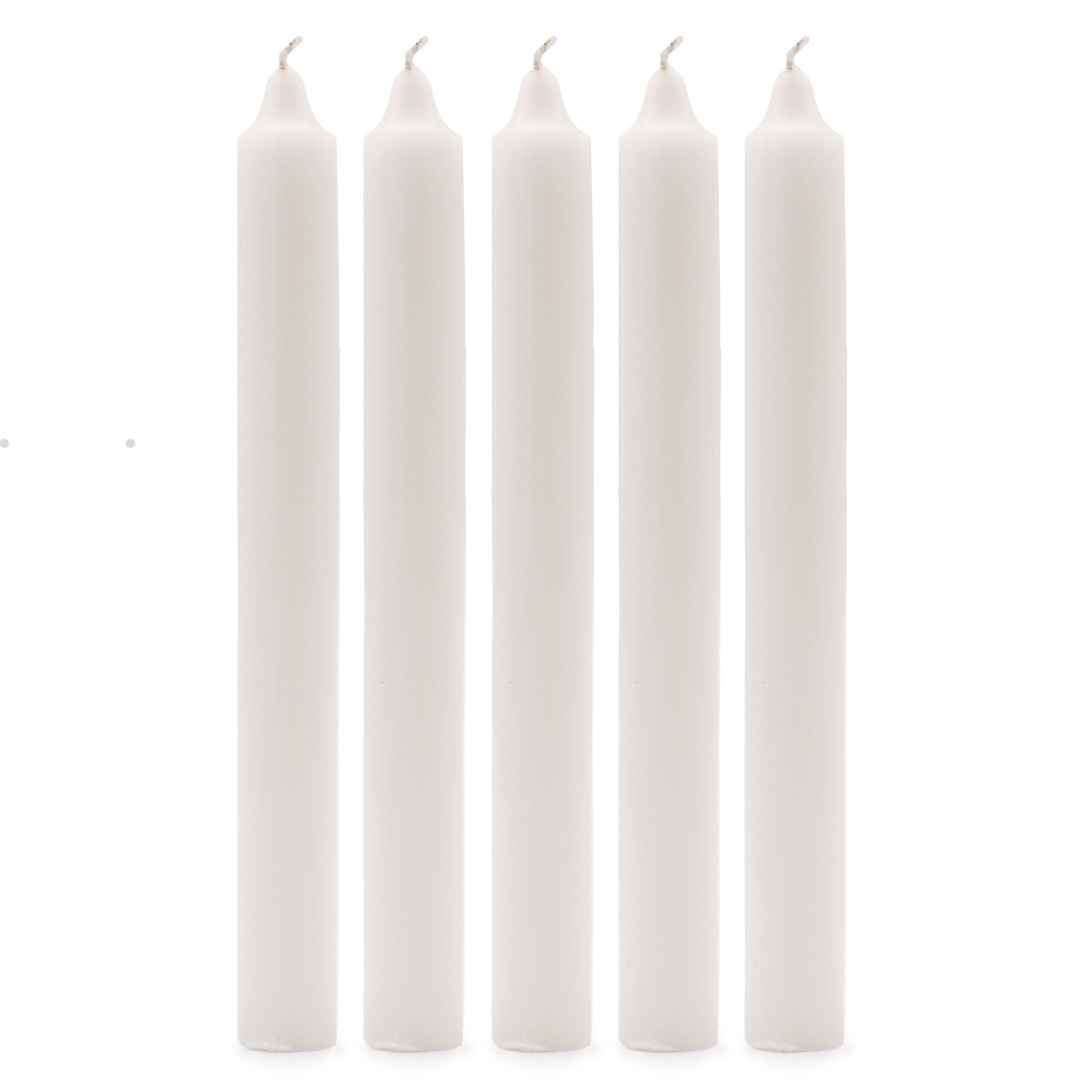 Velas a Granel de Color Sólido - Blanco Rústico - Paquete de 10