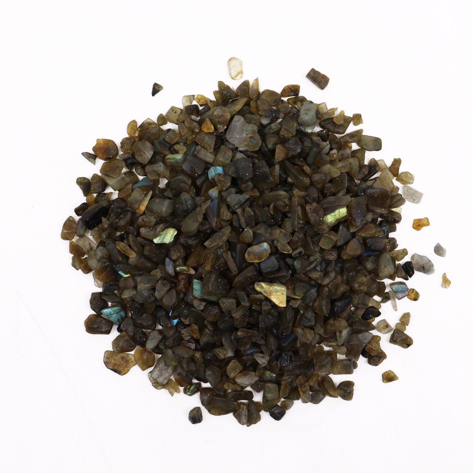 Chips de labradorita - piedras semipreciosas a granel - 1 kg