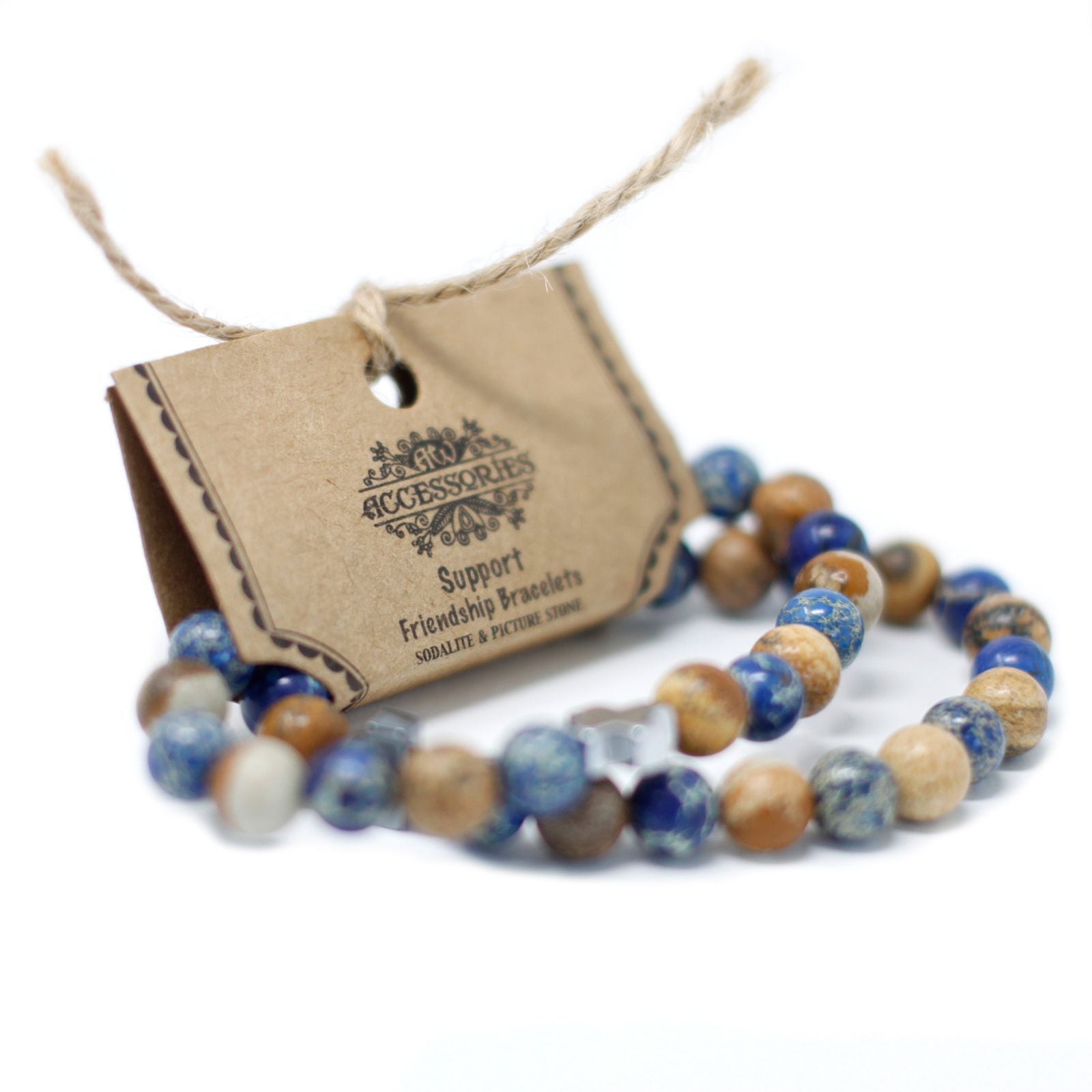 2 Pulseras con Piedras Preciosas - Lealtad