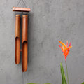 Campanilla de bambú - Acabado natural - 4 tubos grandes