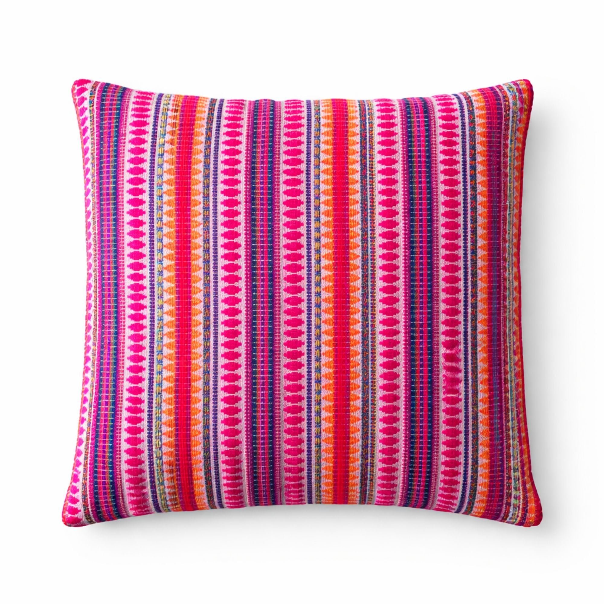 Funda de cojín clásica - Rayas neón - 45x45 cm