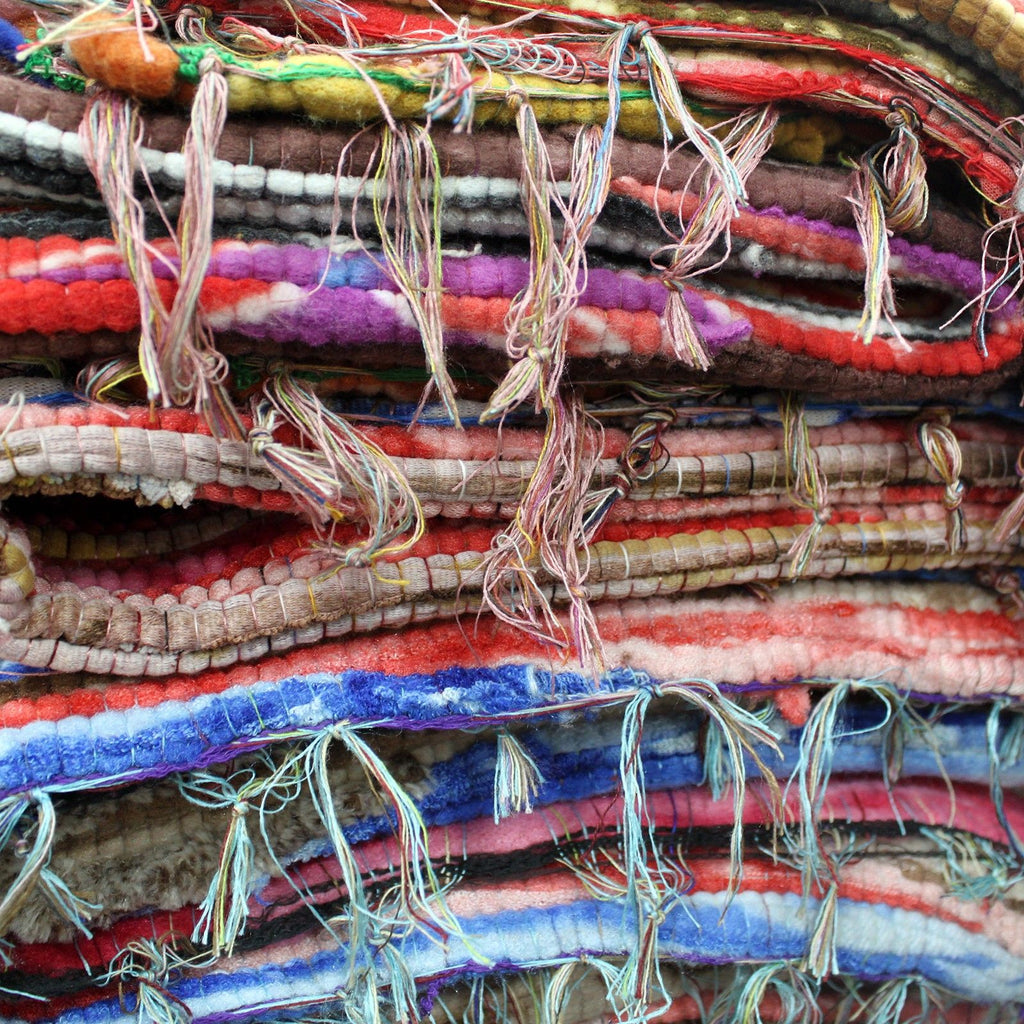Alfombra de trapo medio - 128x75cm