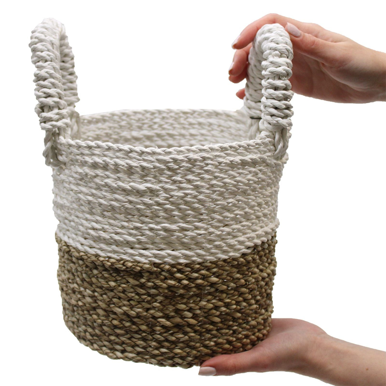 Juego de cestas de algas marinas - Blanco natural