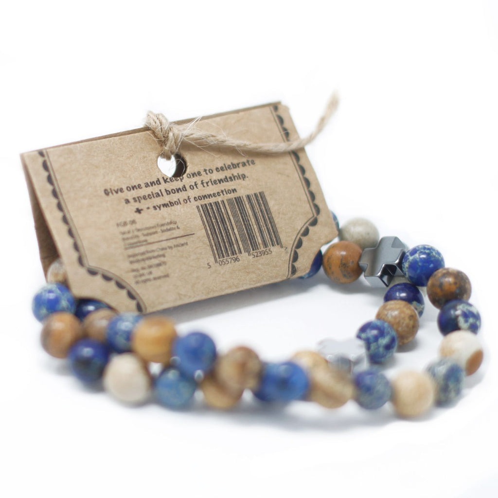 2 Pulseras con Piedras Preciosas - Arco Iris