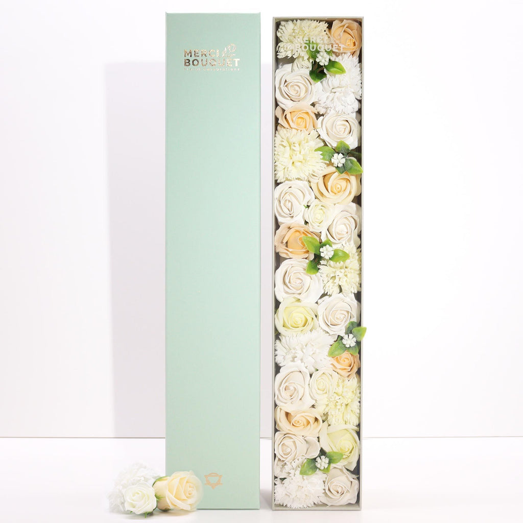 Caja Extra Larga - Bendiciones de Boda - Blanco y Marfil