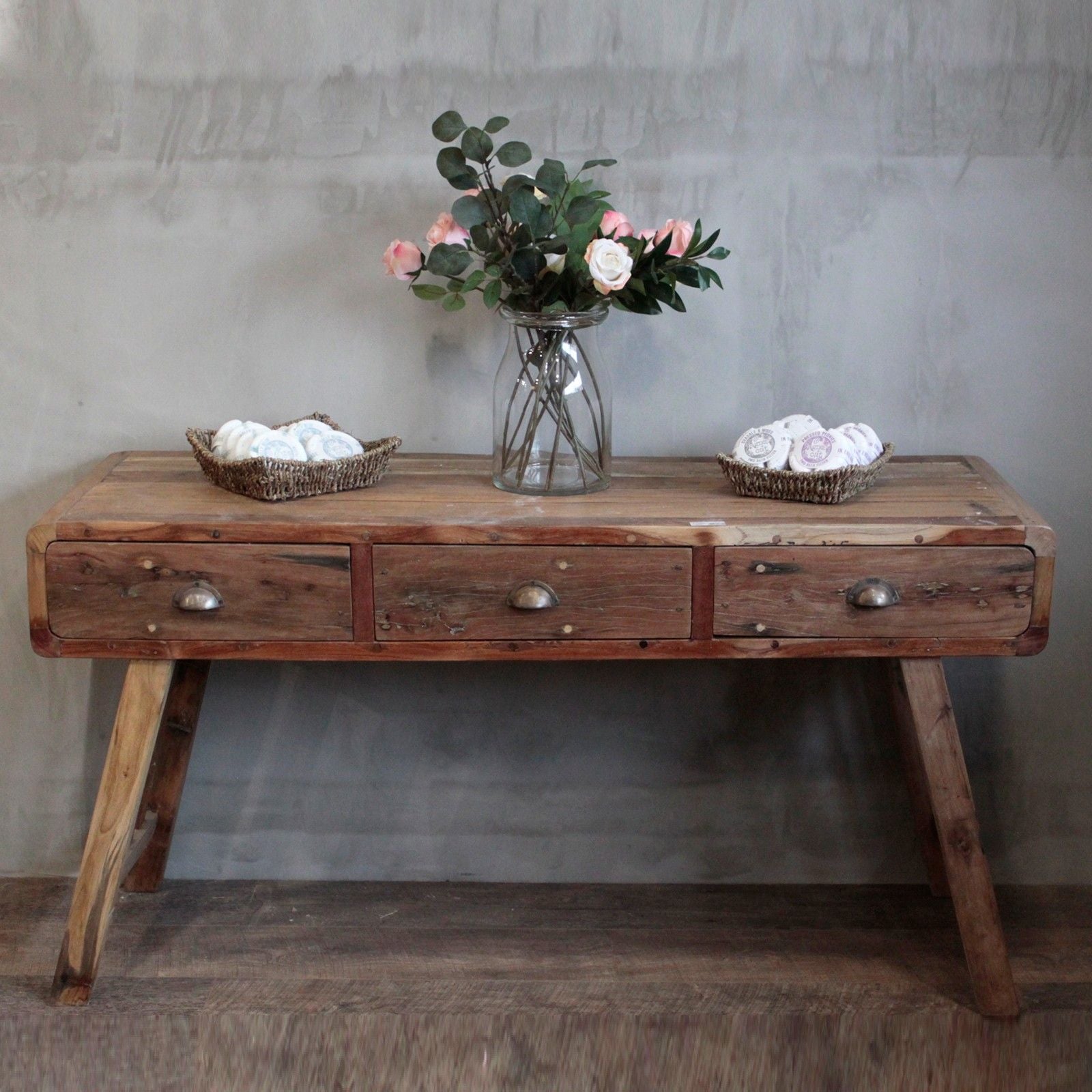 Mesa consola - Madera reciclada - 150x50x80cm