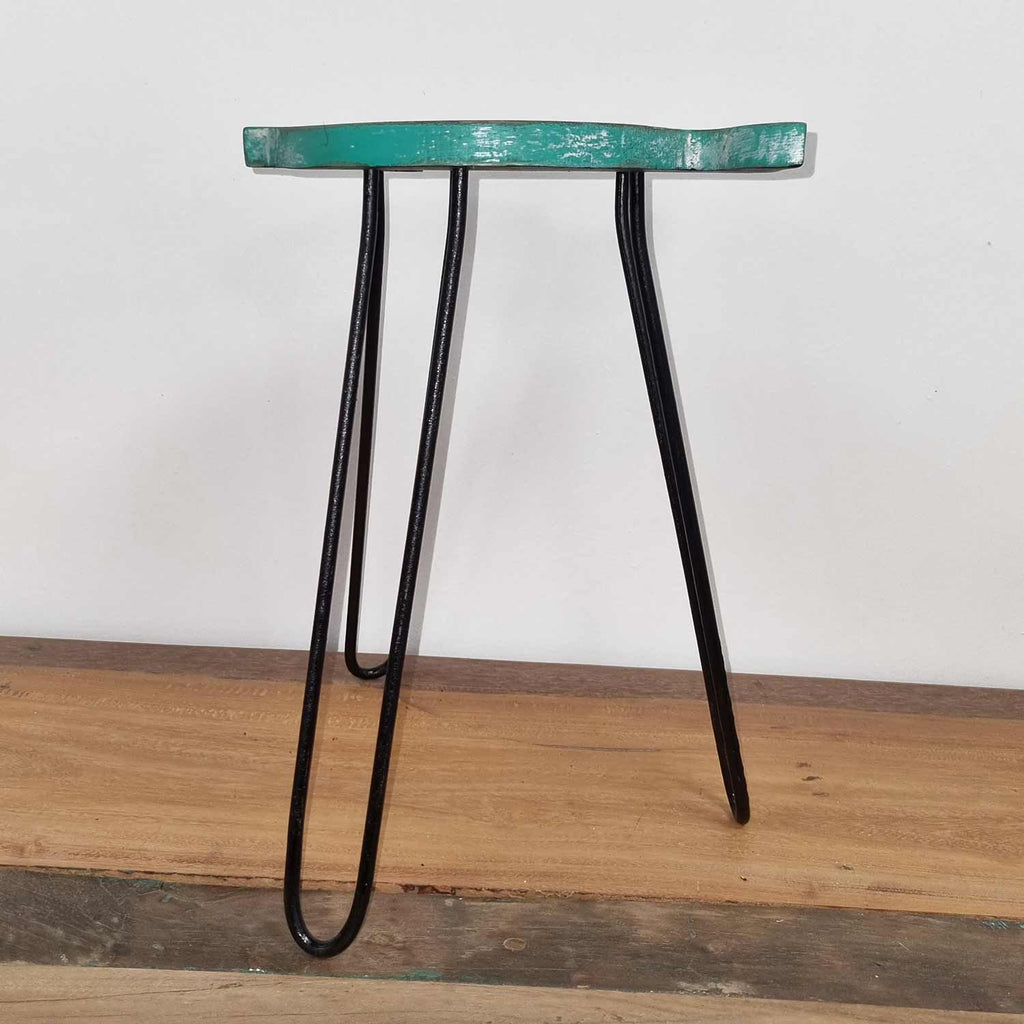 Mesa de madera Albasia - Turquesa