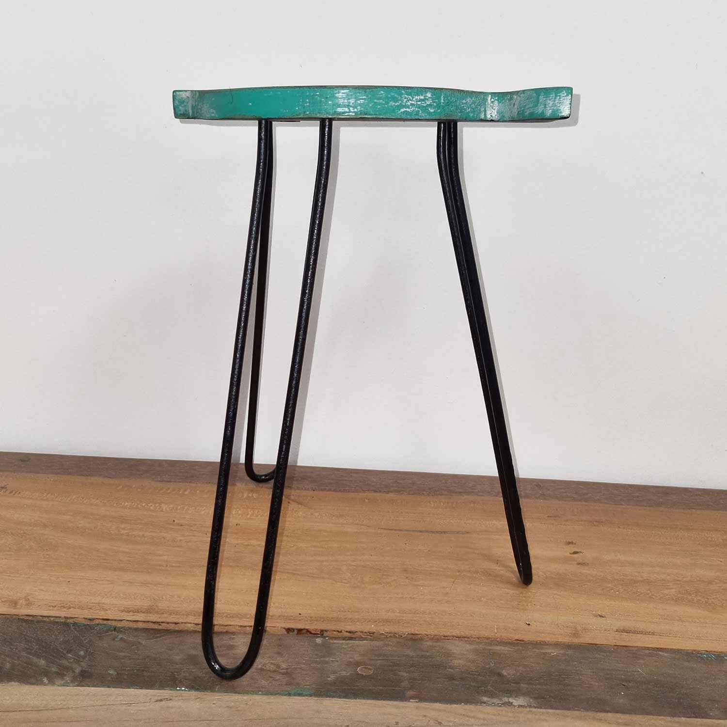 Mesa de madera Albasia - Turquesa