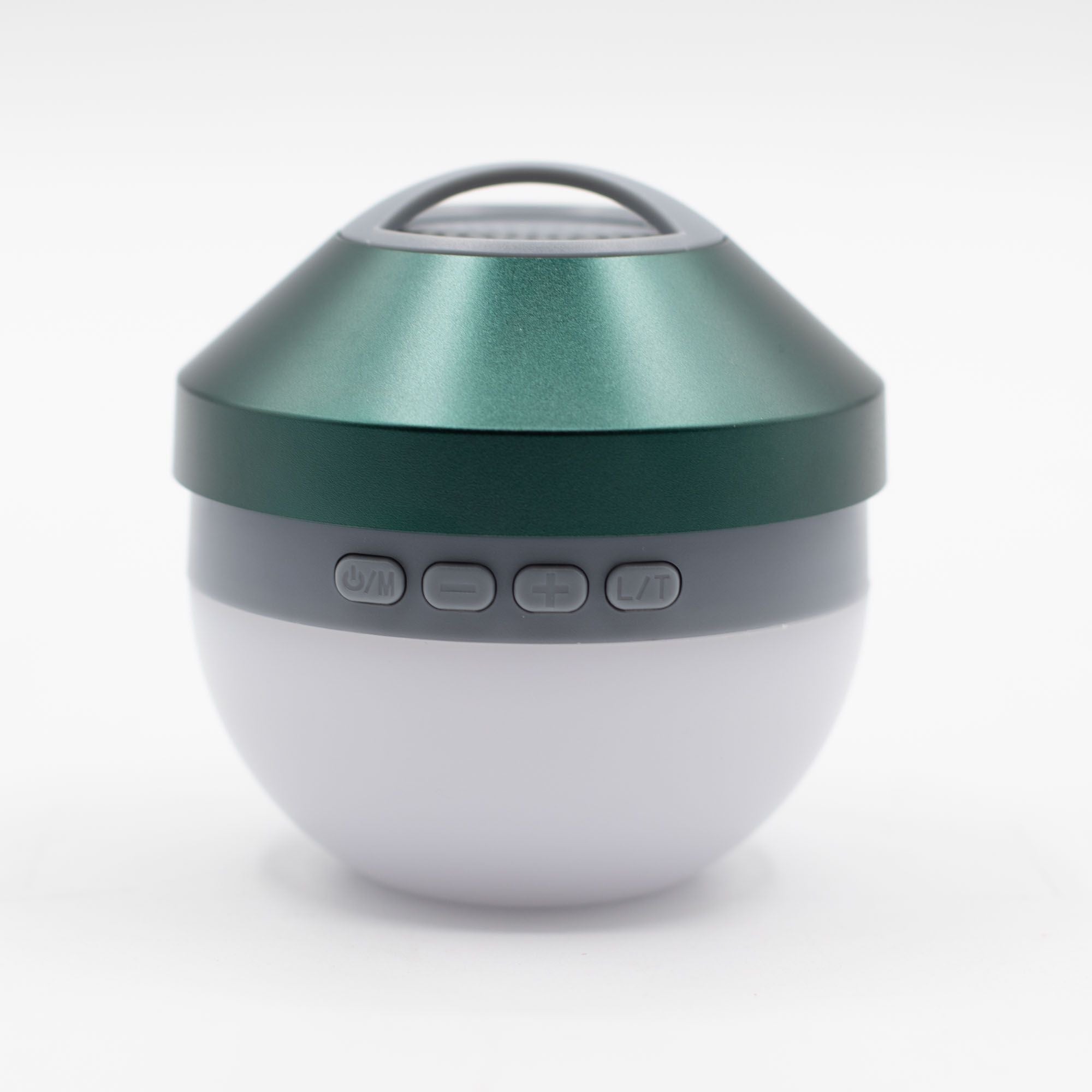 Lámpara colgante verde para acampar y mini altavoz
