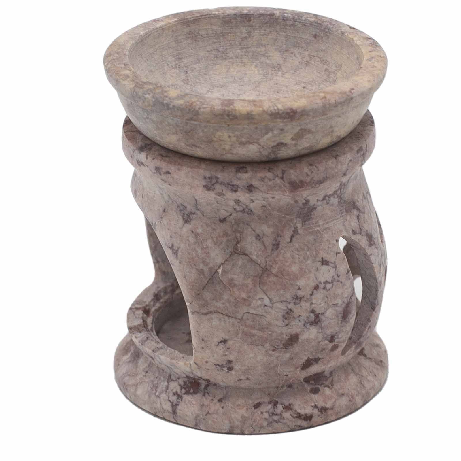 Quemador de aceite de esteatita pequeño 8 cm - Pentágono de las Tres Lunas