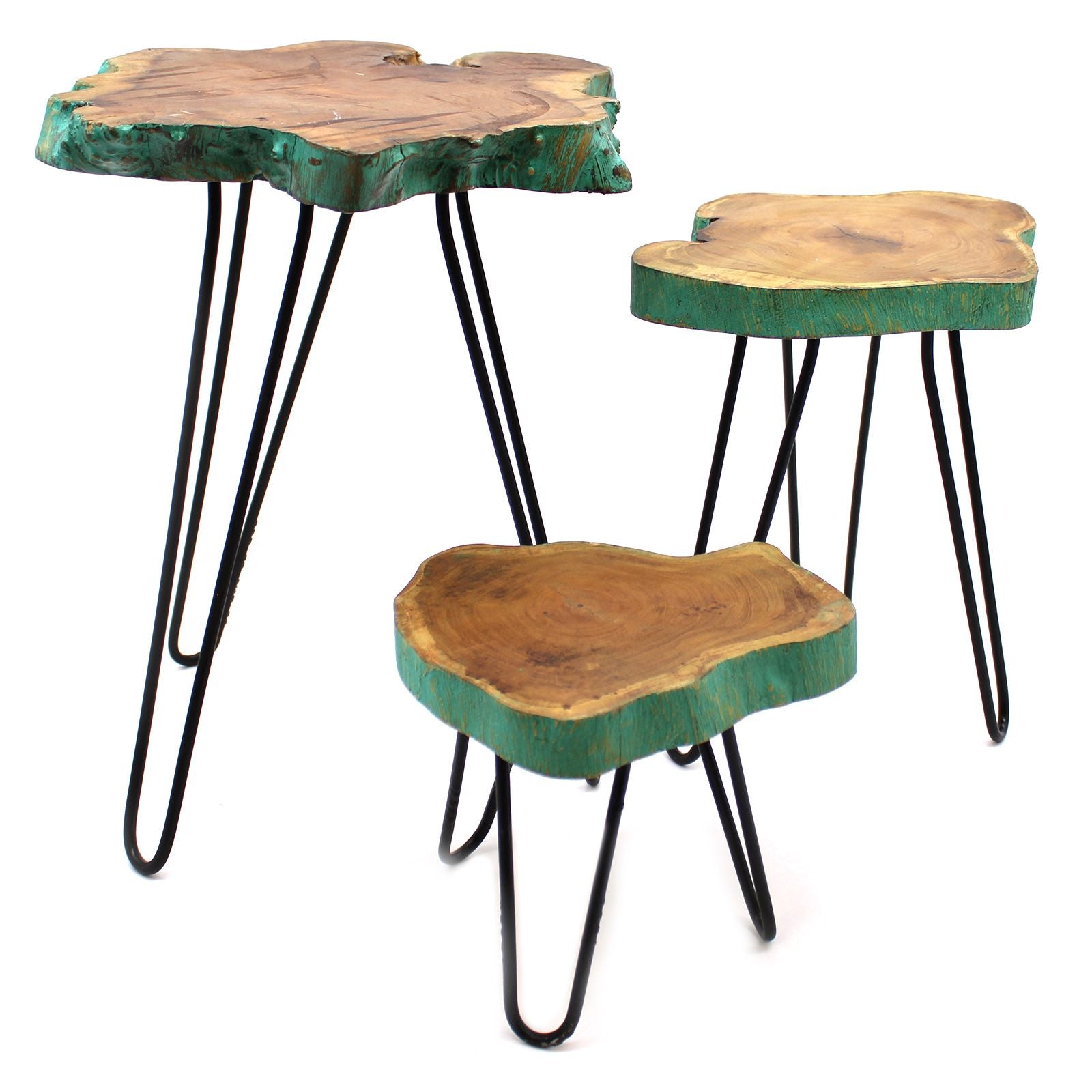 Juego de 3 maceteros de madera Gamell - Greenwash
