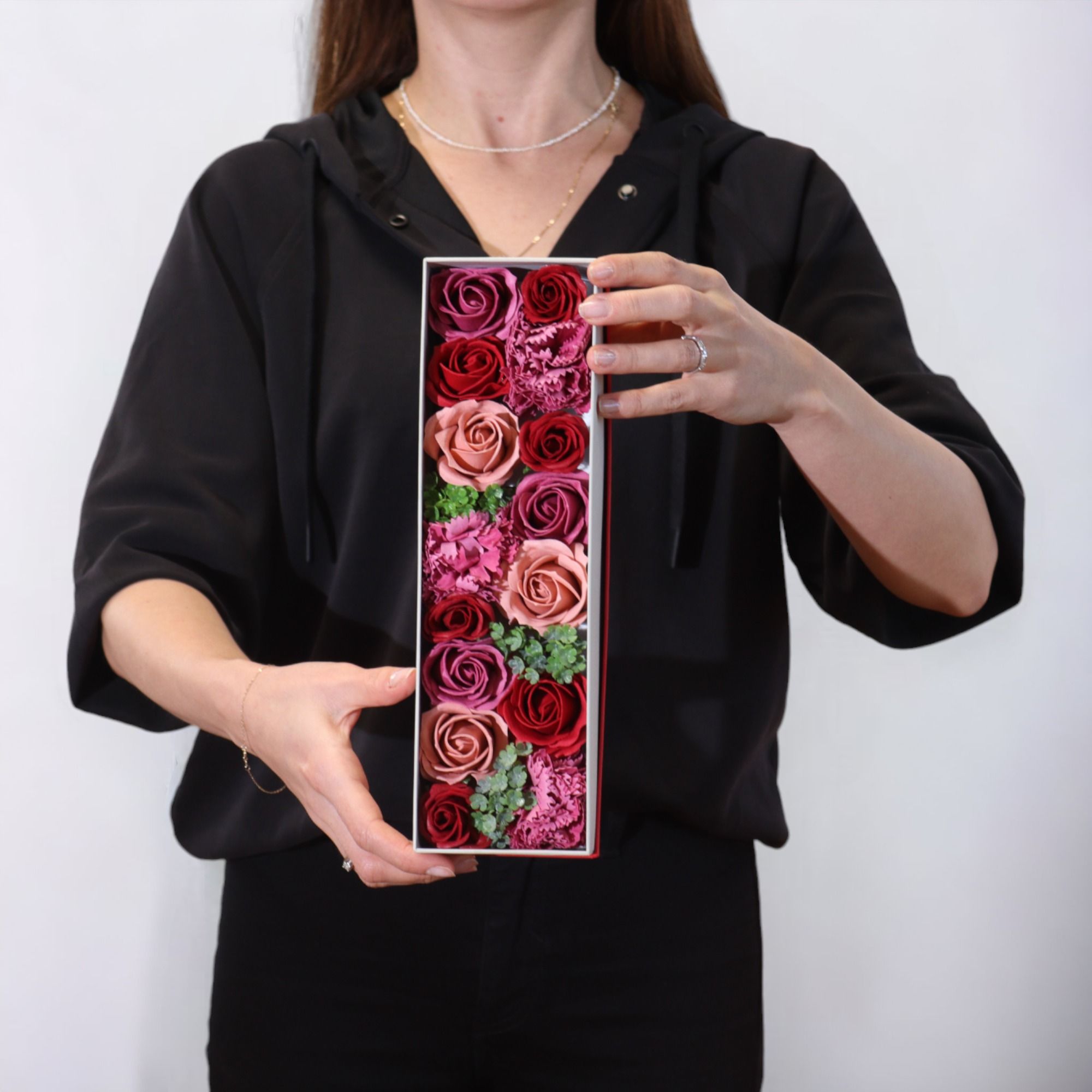 Caja Larga - Rosas Vintage