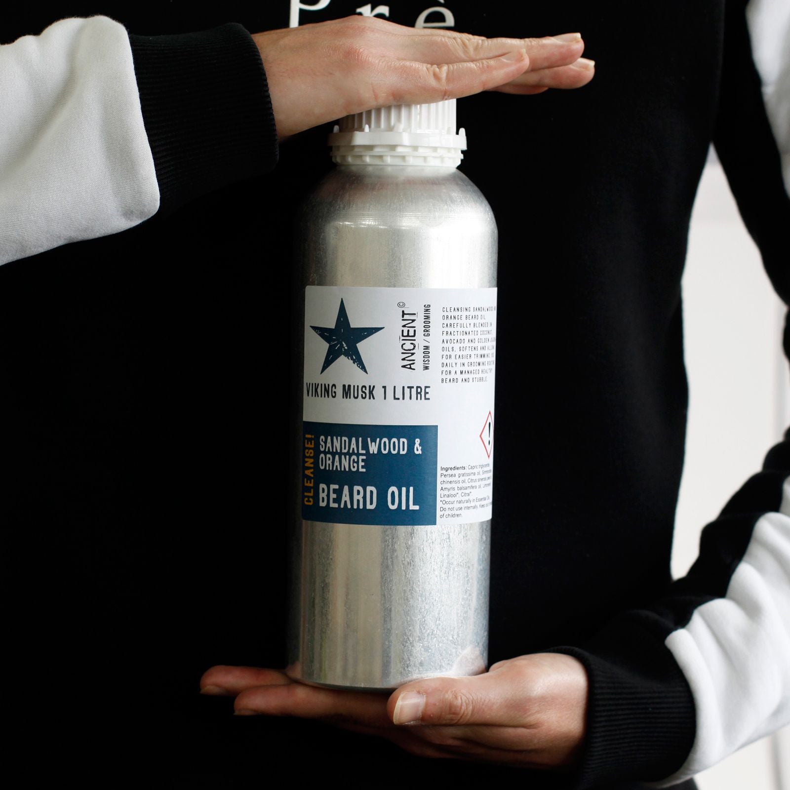 Aceite para Barba de 1 Litro - Abeto Nórdico - ¡Regenera!