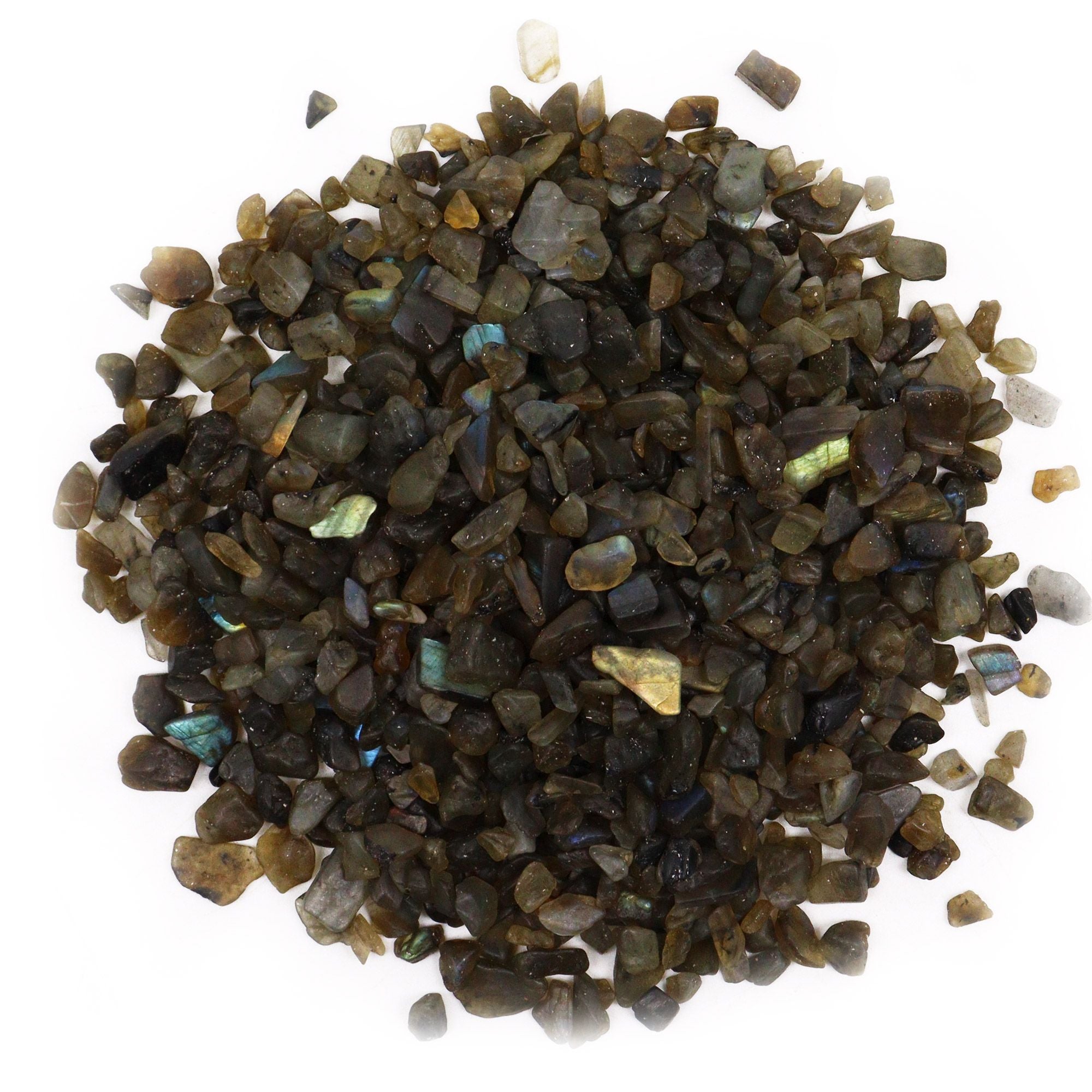 Chips de labradorita - piedras semipreciosas a granel - 1 kg
