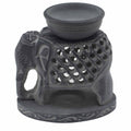 Quemador de aceite de esteatita 10,5 cm - Elefante de pie