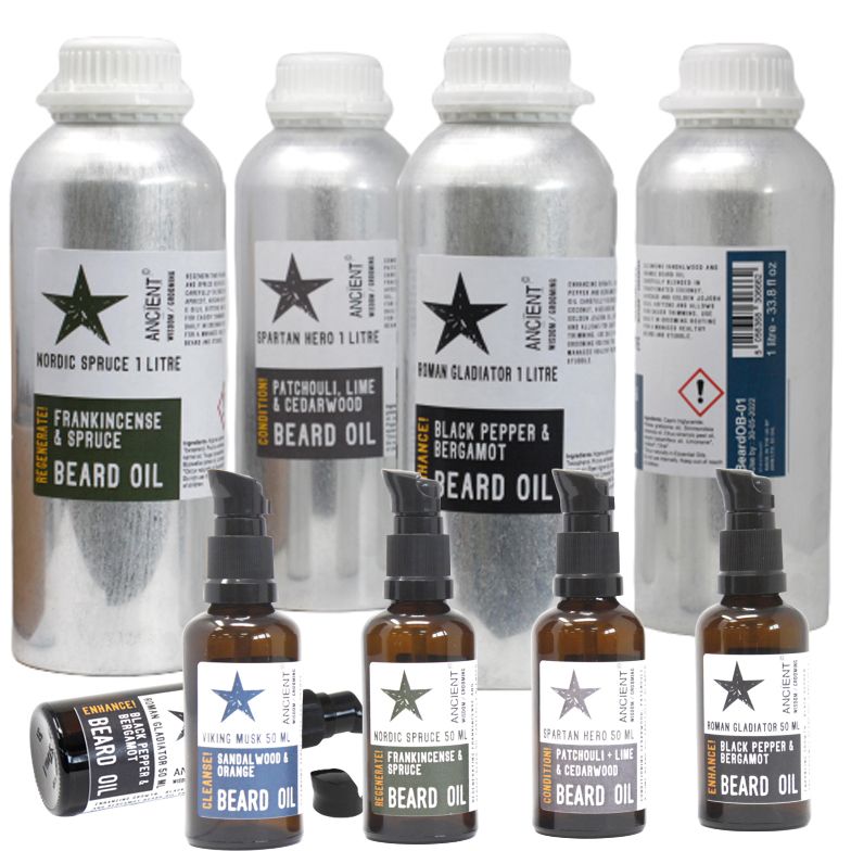 Aceite de Barba de 1 Litro - Almizcle Vikingo - ¡Limpia!