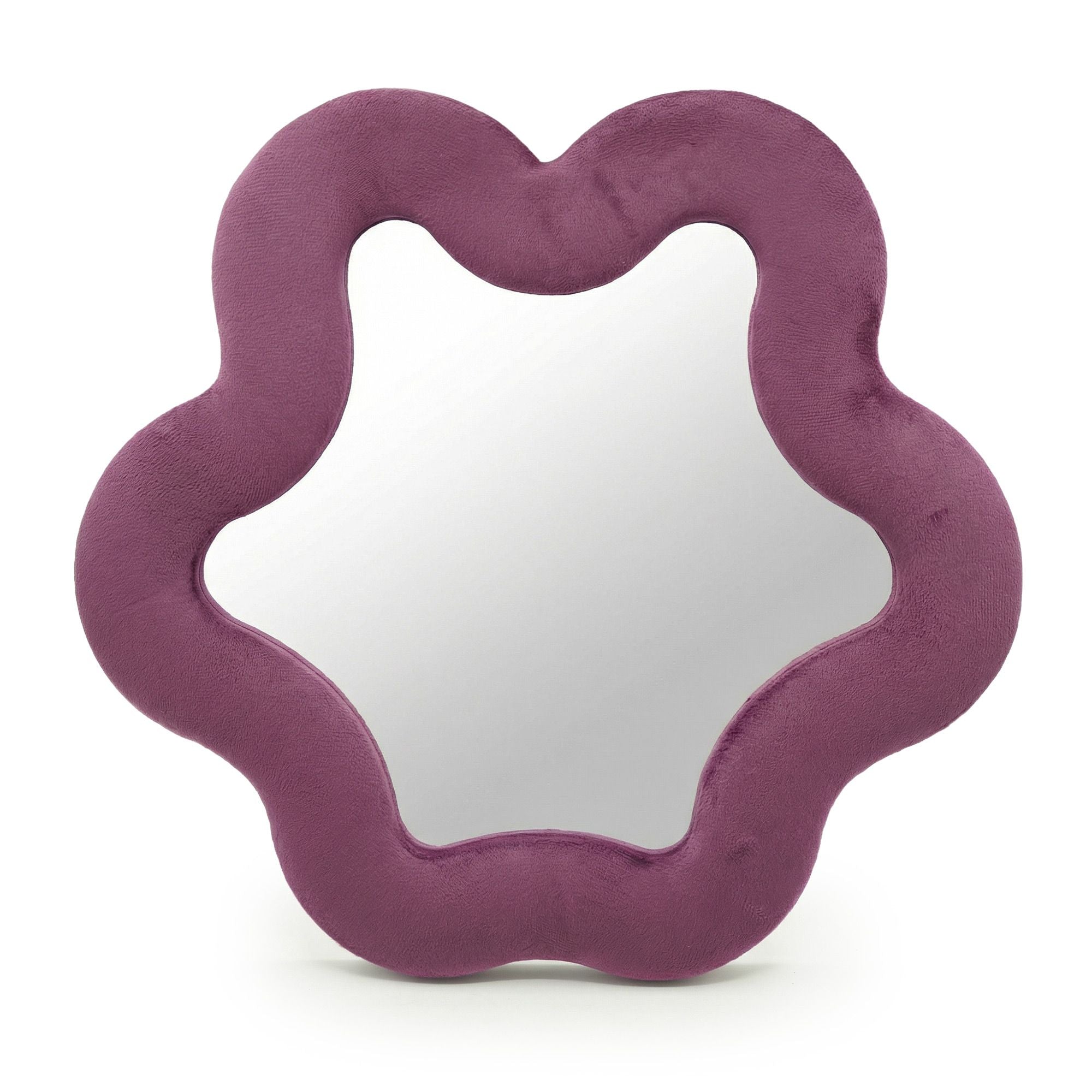 Espejo suave ondulado – Estrella – malva (33 x 31 x 2.3cm)