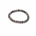 Pulsera de manifestación de piedras preciosas - Piel de leopardo - Coraje