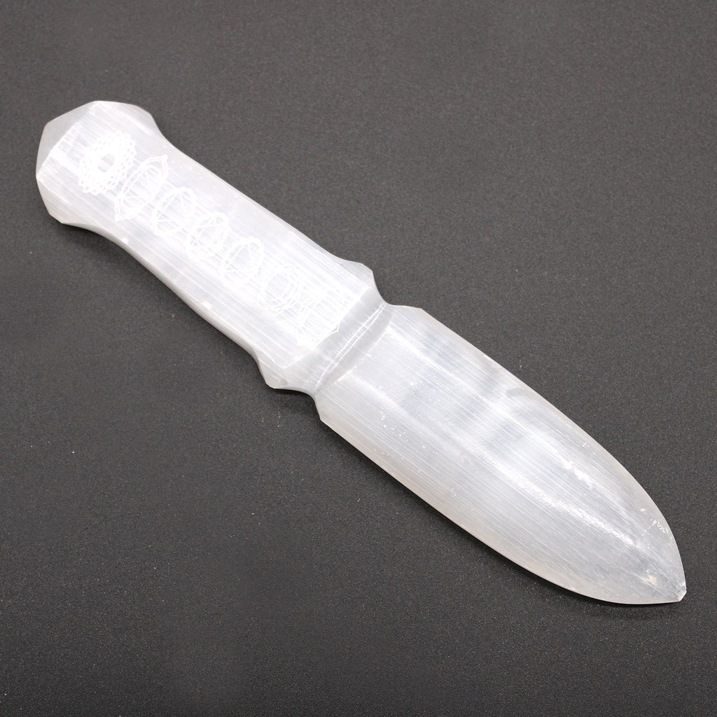 Cuchillo Ritual Selenita - Chakra