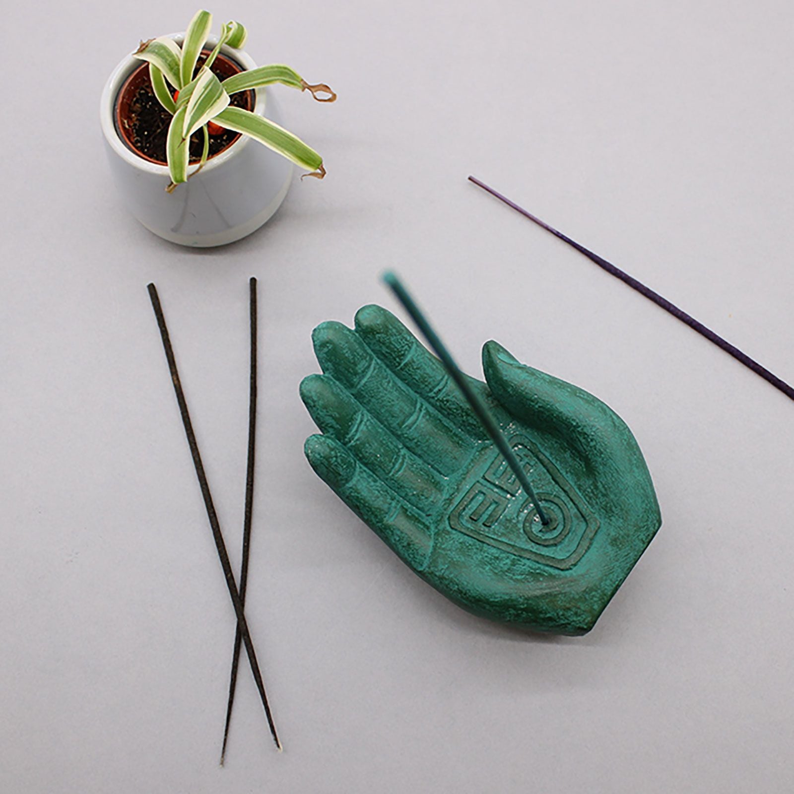 Quemador de Incienso  - Tierra Protectora (Verde)